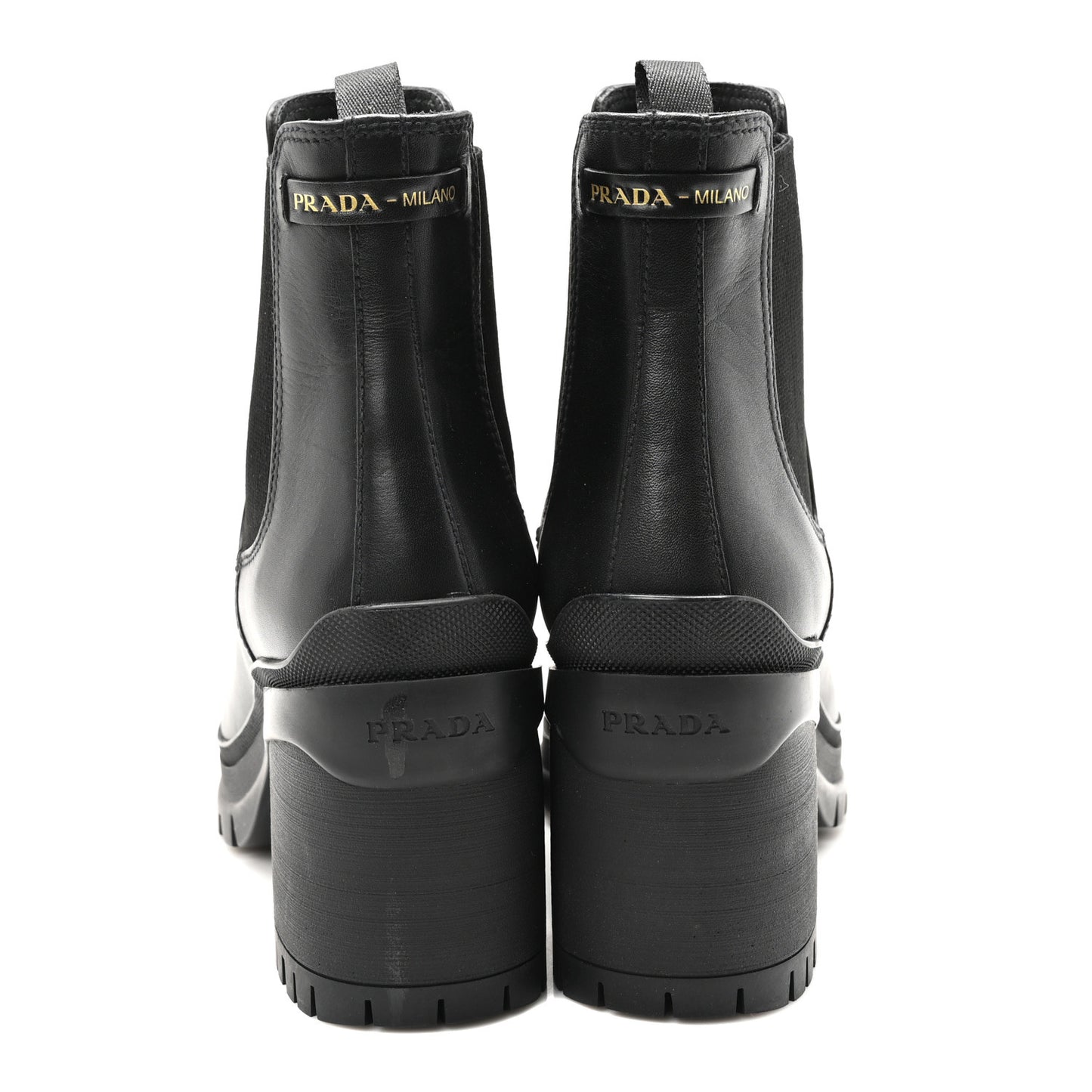 Vitello Montana Lug Sole Chelsea 55mm Boots 39 Black