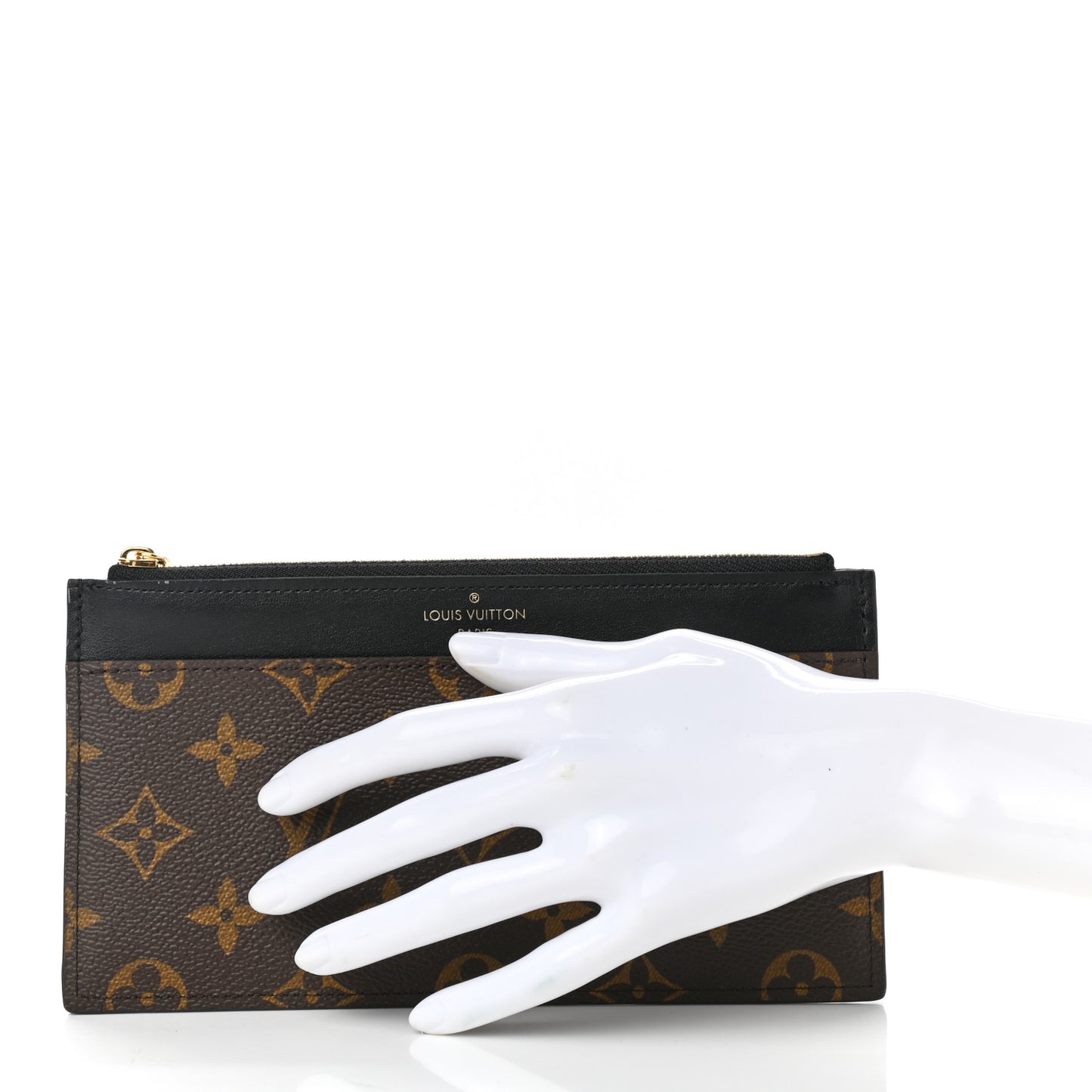 Monogram Slim Purse Black