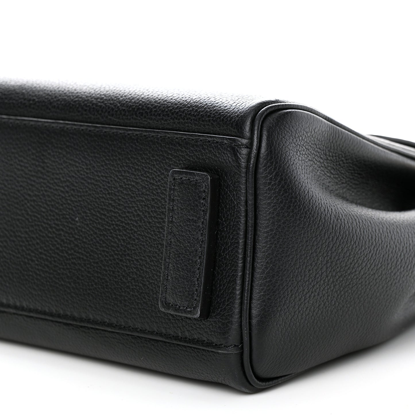 Grained Calfskin Small La Medusa Top Handle Bag Black