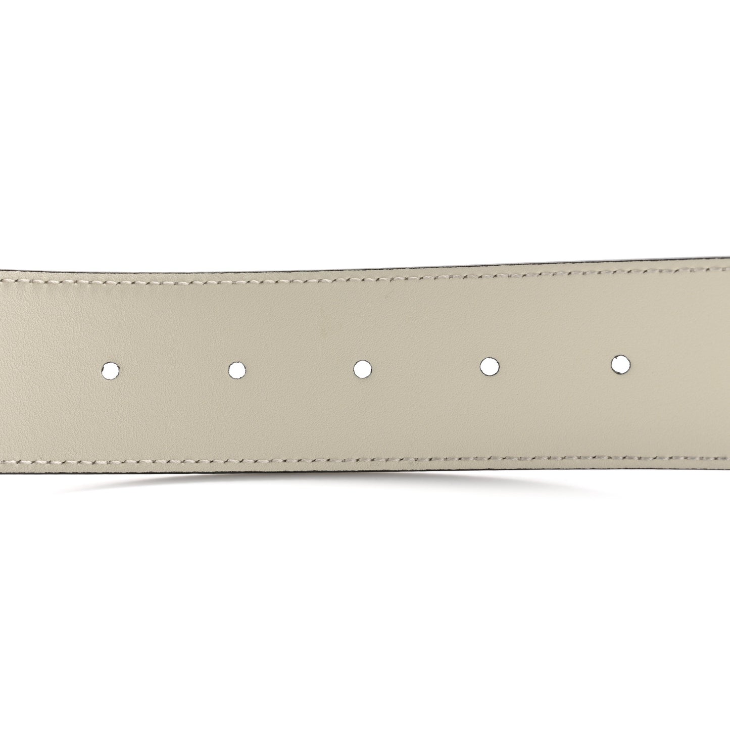 Calfskin Double G 40mm Belt 115 46 Mystic White