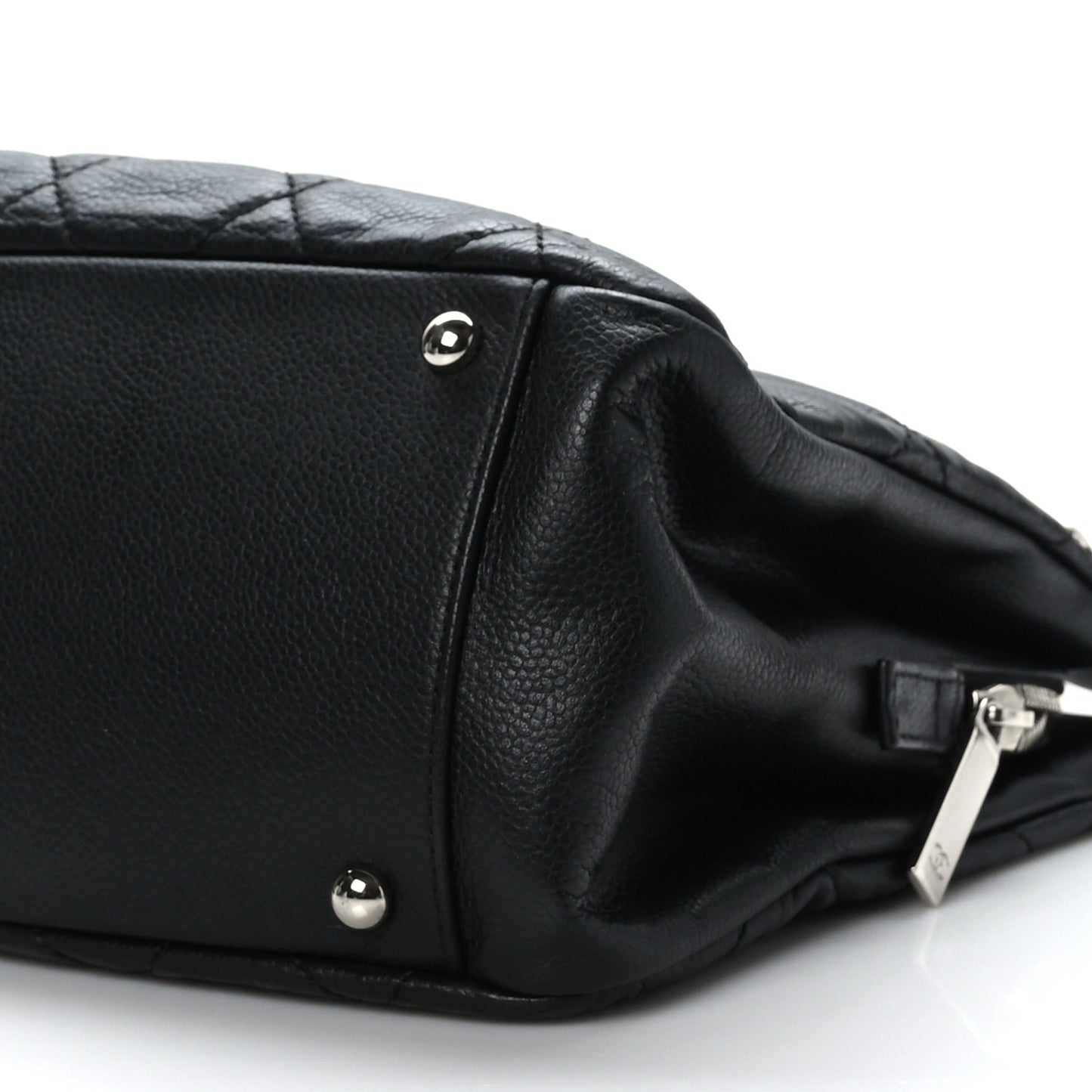Caviar Quilted Timeless CC Soft Tote Black