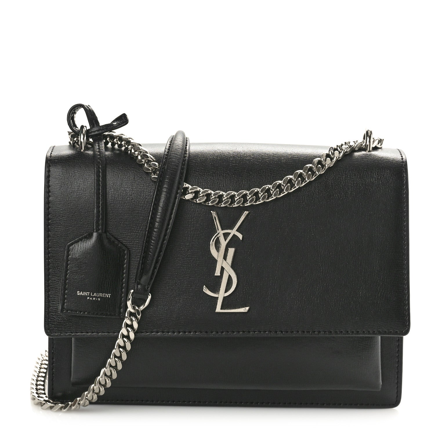 Saint Laurent Calfskin Medium Monogram Sunset Black 1 of 11