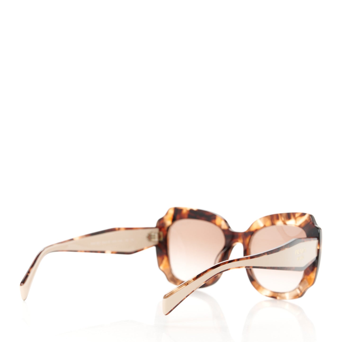 Acetate Square Sunglasses SPR 16Y Havana Beige