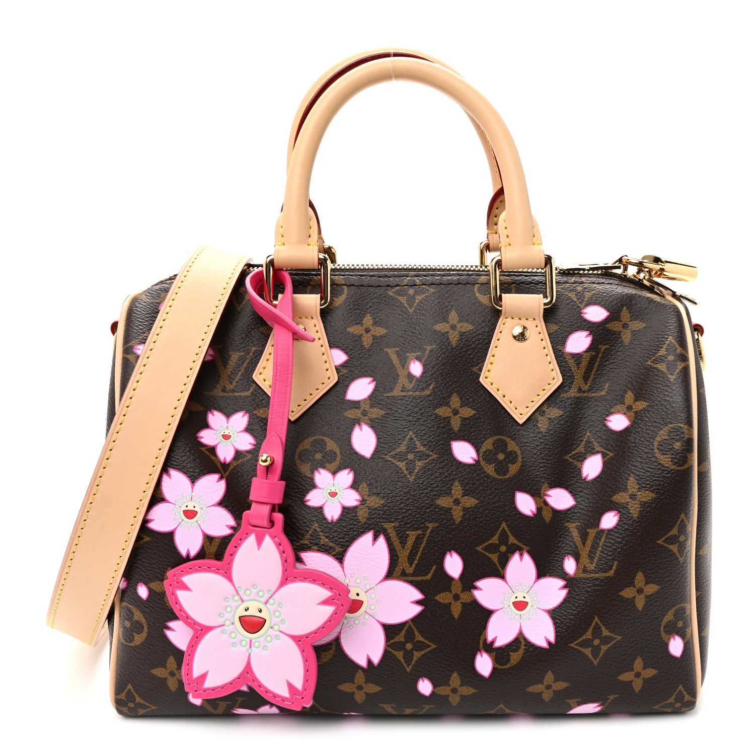 Louis Vuitton LV X TM Monogram Cherry Blossom Speedy Bandouliere