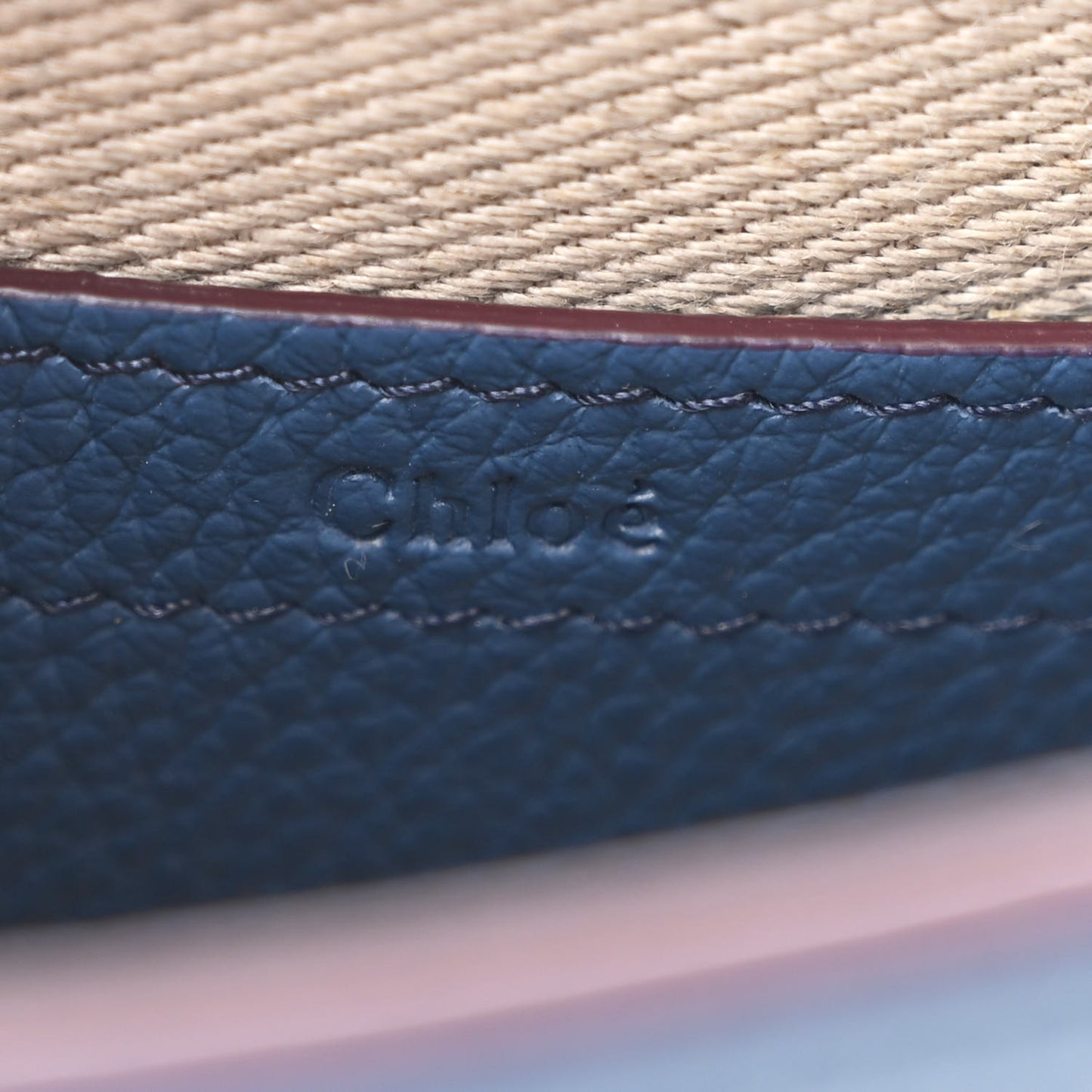 Calfskin Small Marcie Round Crossbody Bag Deep Denim