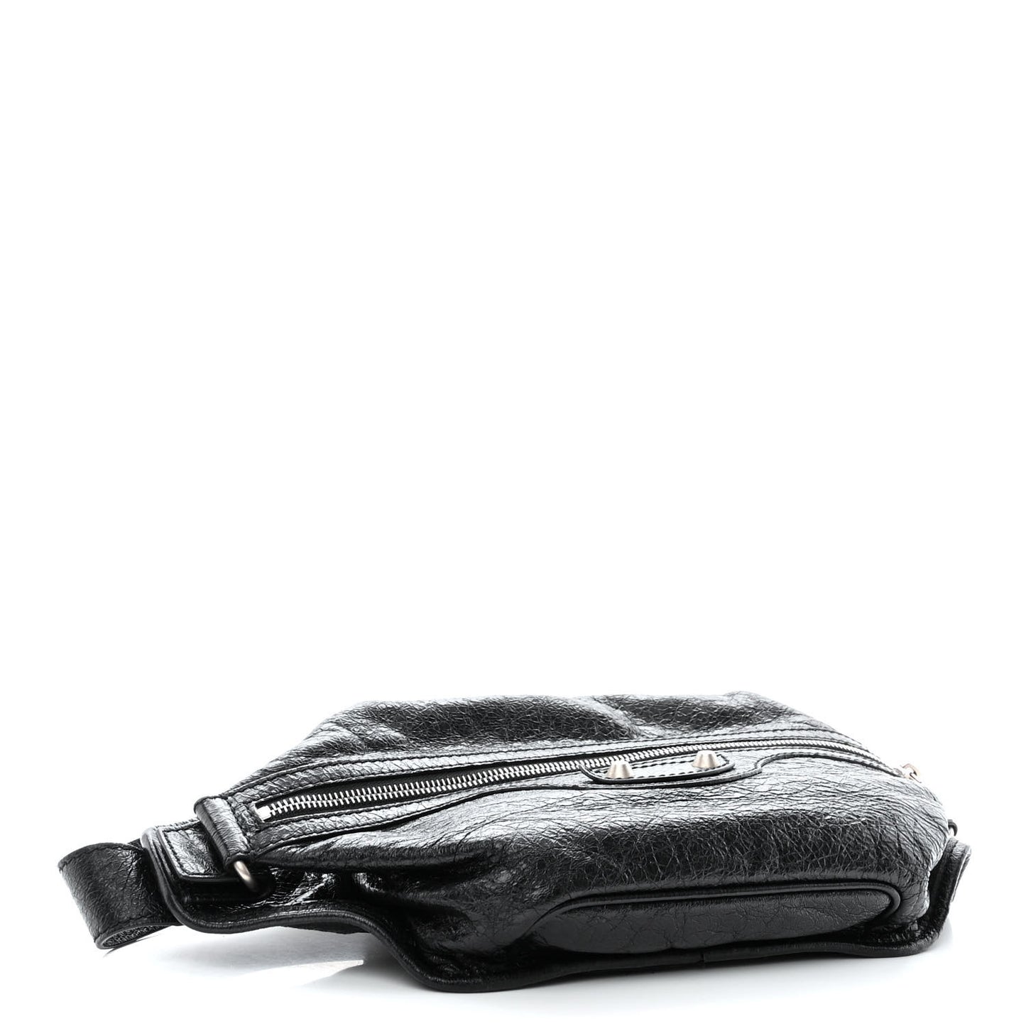 Lambskin Classic Hardware Neo Lift Hip Bag Black