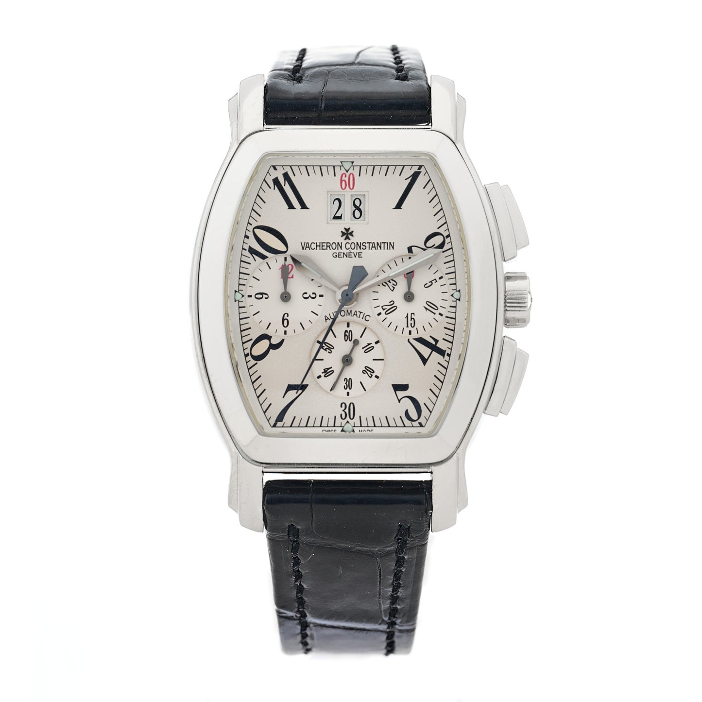 Stainless Steel Alligator 38mm Royal Eagle Chronograph Automatic Watch 49145