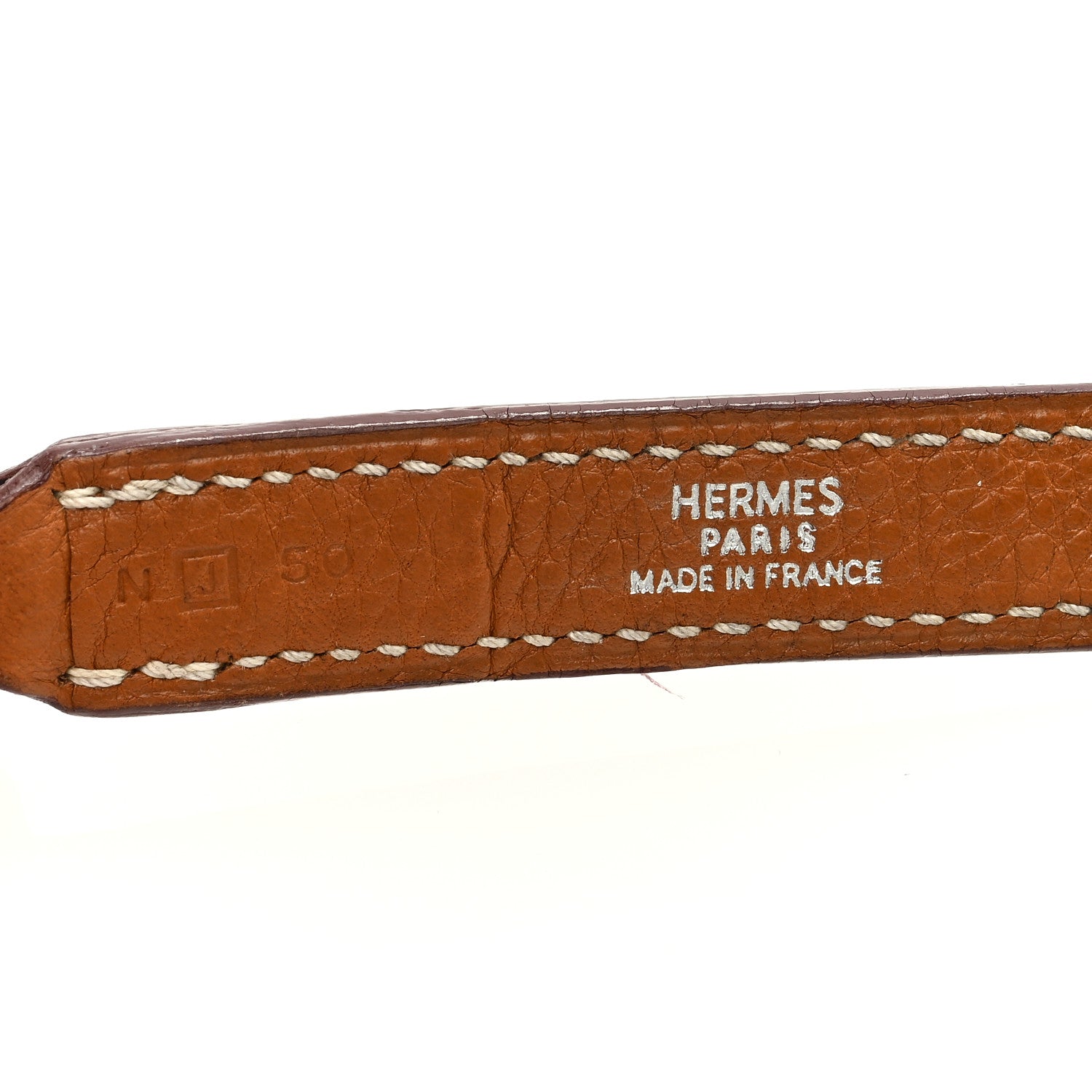 Hermes Togo Kelly Dog Leash Gold 3 of 4