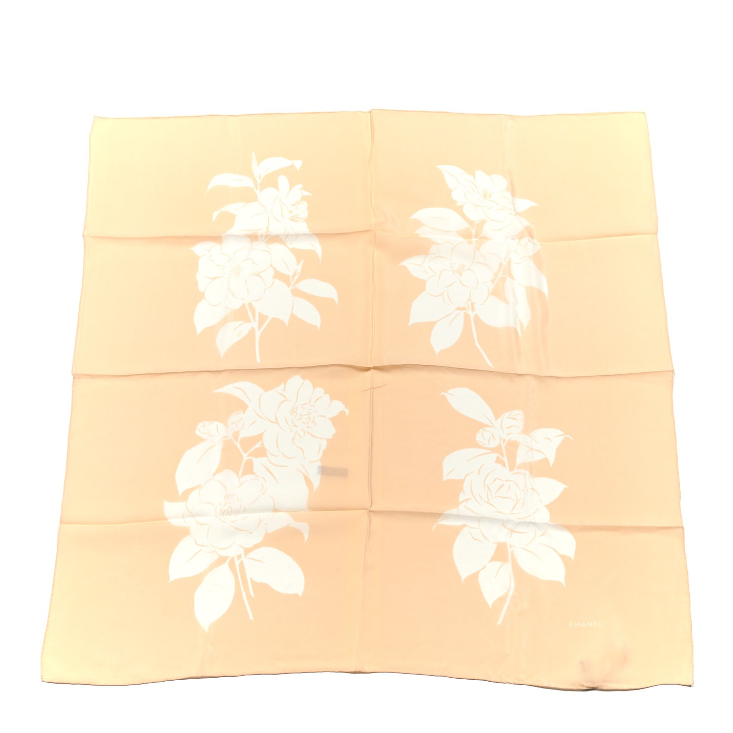 Silk Camellia Scarf Pink