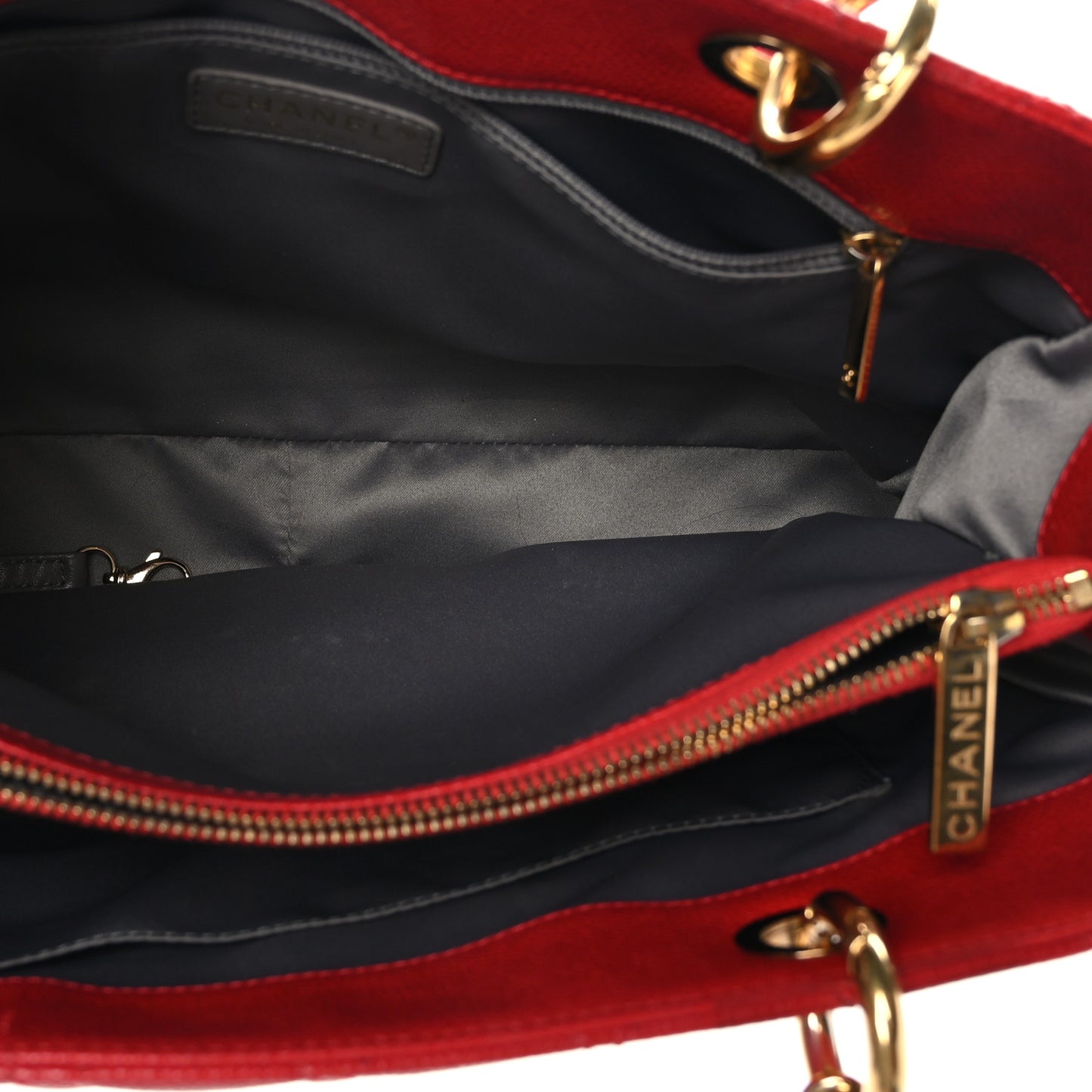 Caviar Quilted Grand Shopping Tote GST Red