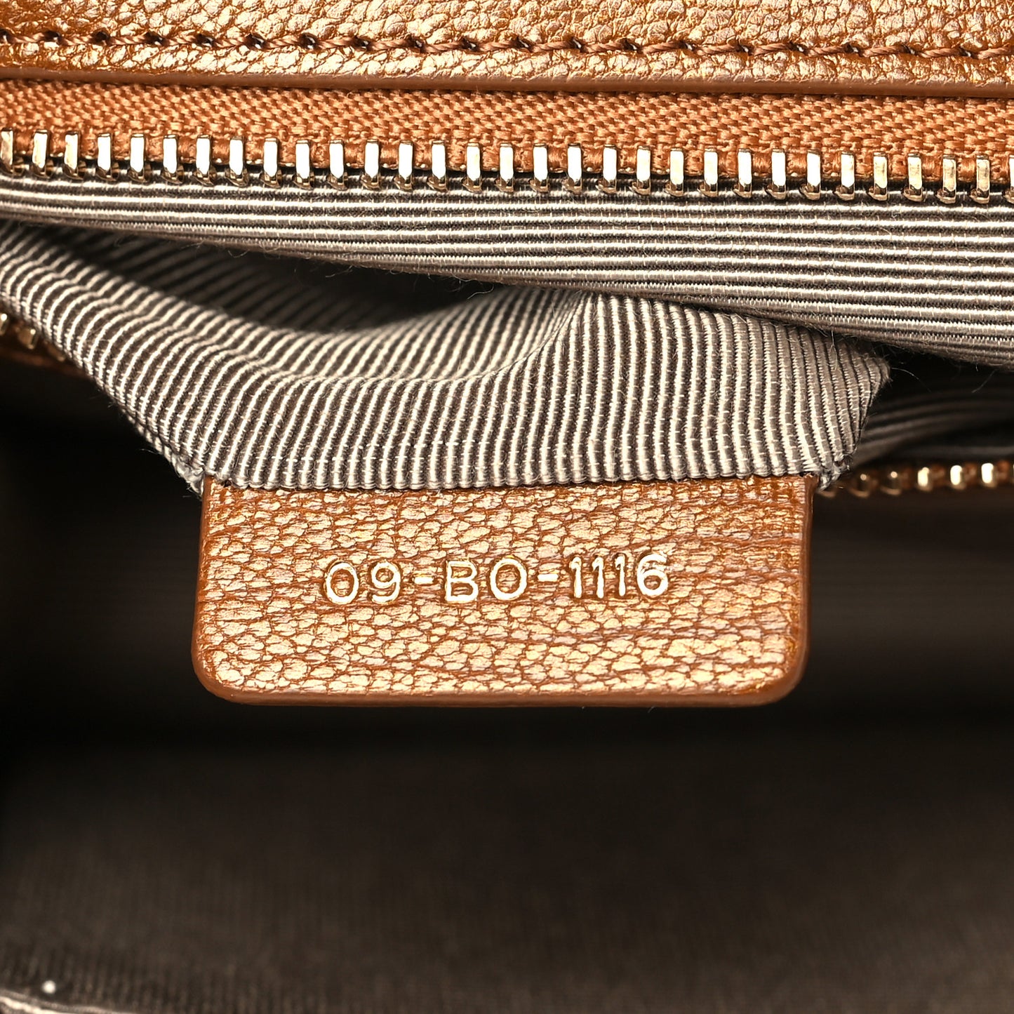 Grained Calfskin Medium Diorama Flap Bag Brown