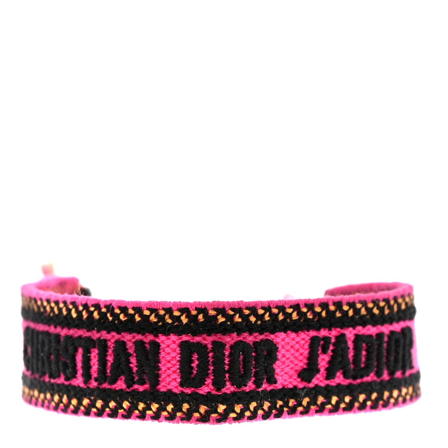 Christian Dior Woven Cotton J'Adior Friendship Bracelet Pink