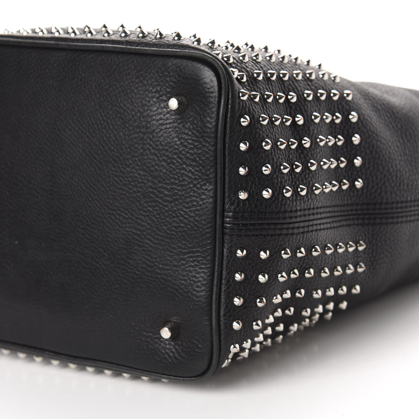Calfskin Studded Medium Susanna Hobo Black