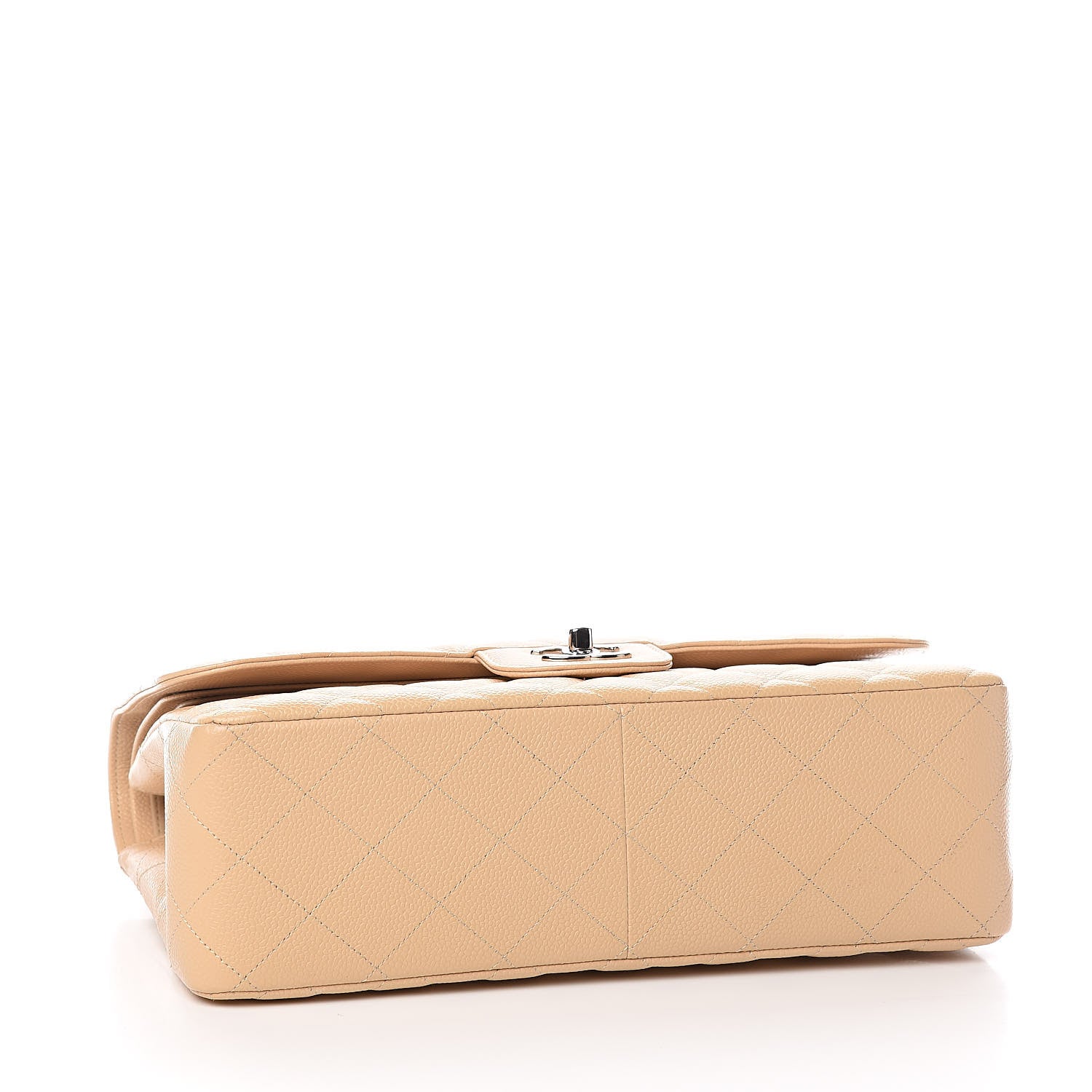 Chanel Caviar Quilted Jumbo Double Flap Beige 4 of 10