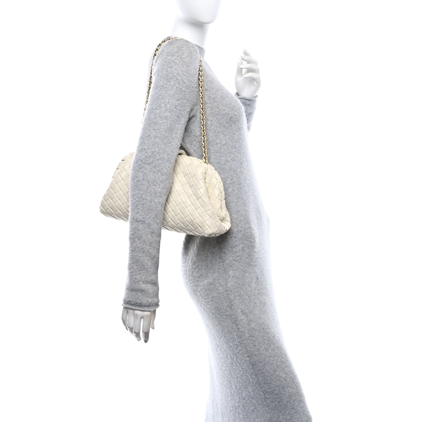 Nappa Intrecciato Small The Lauren 1980 Clutch With Chain String
