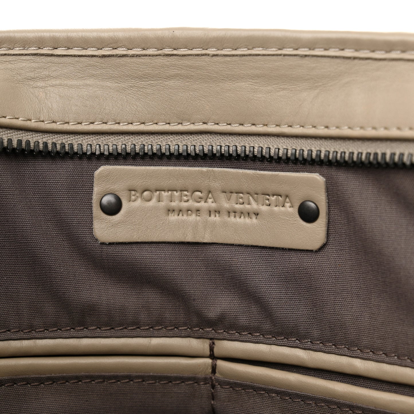 Calfskin Leggero Intrecciato Briefcase Mink