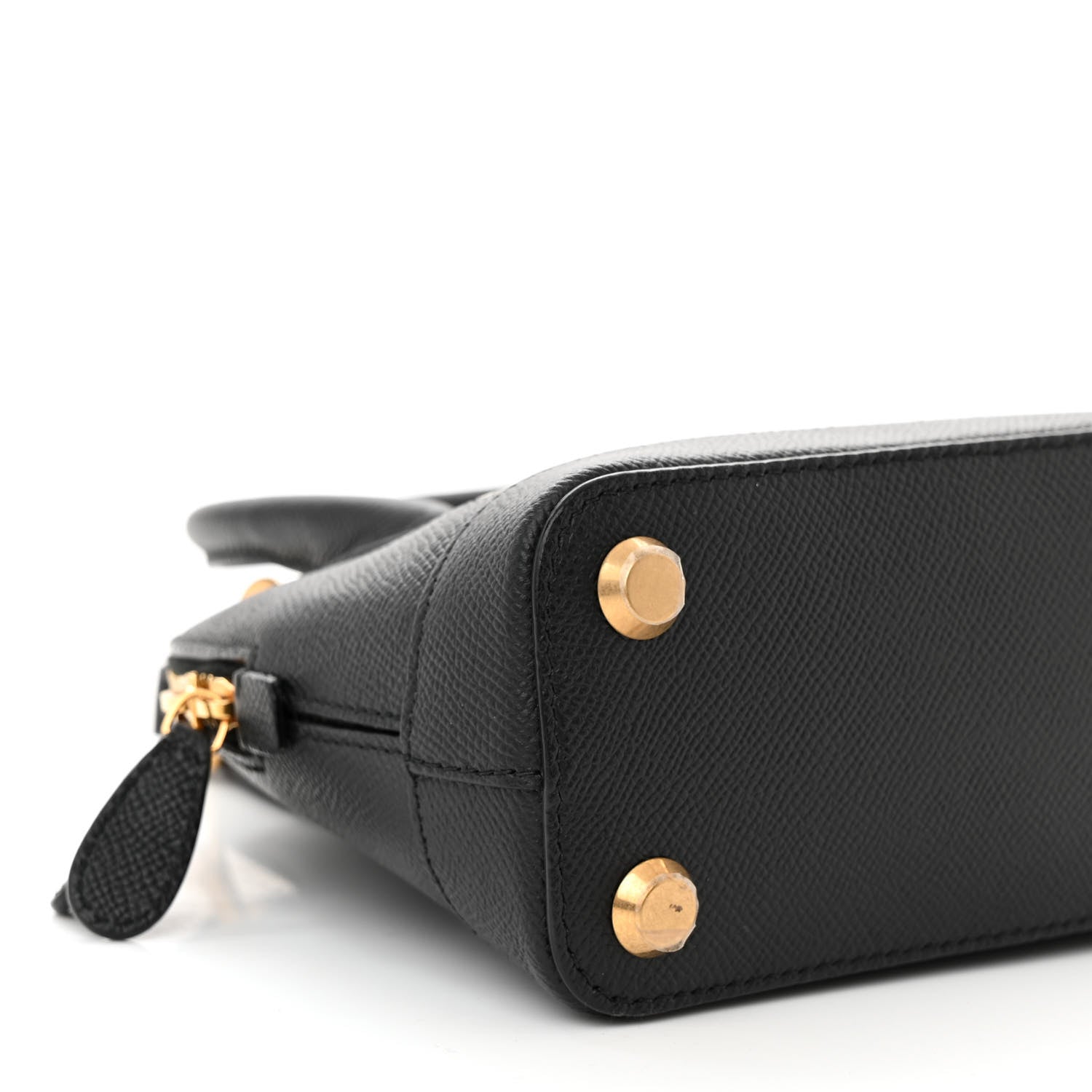 Balenciaga Signature Grained Calfskin XXS Ville Top Handle Bag Black White 9 of 10