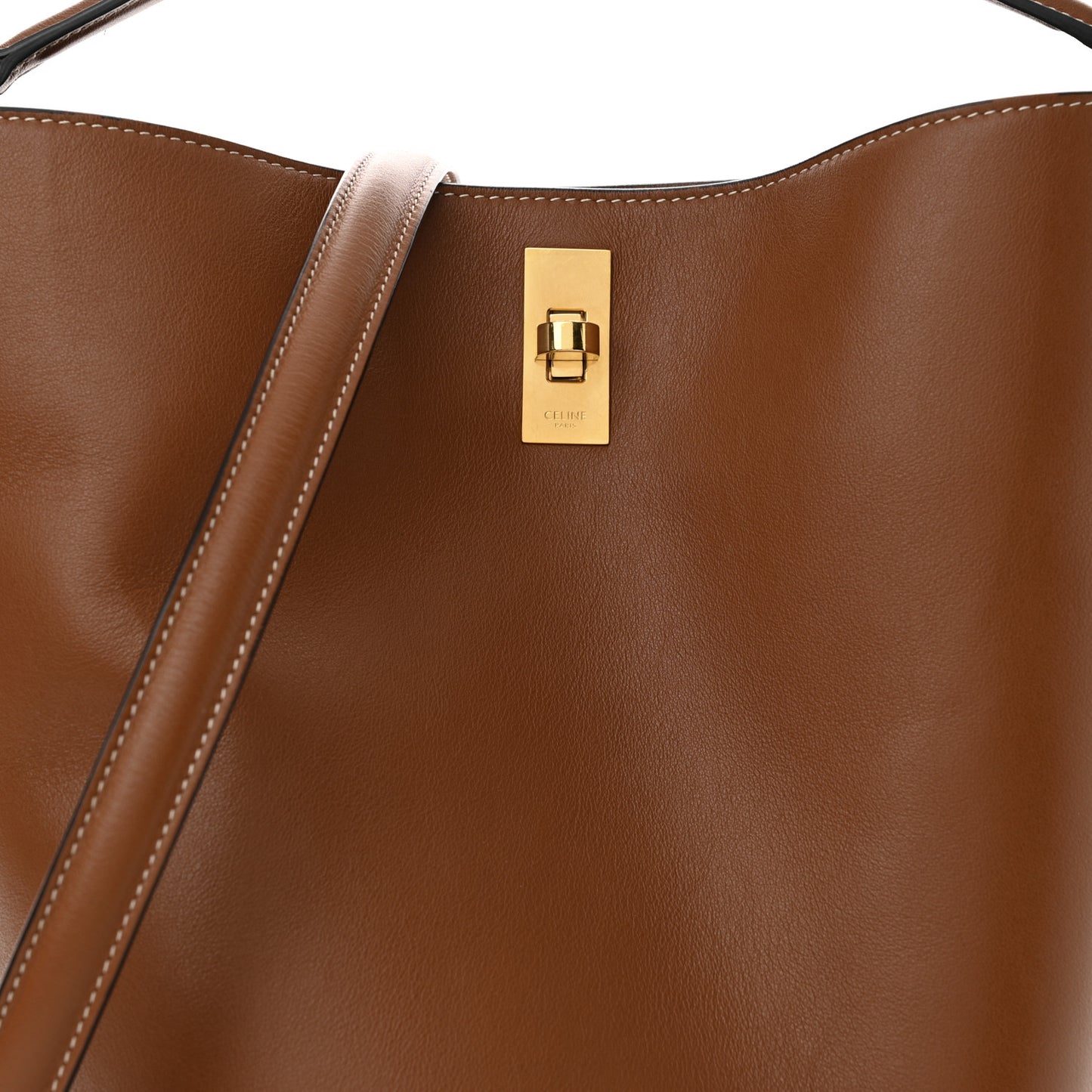 Smooth Calfskin Bucket 16 Bag Tan