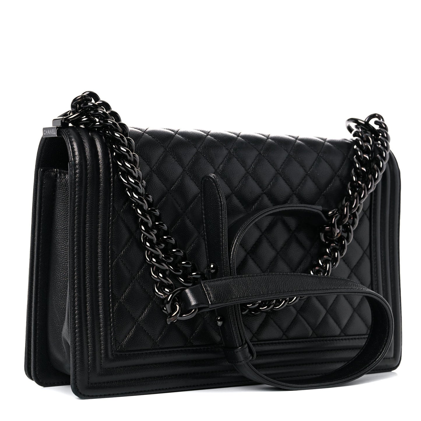 Caviar Quilted New Medium Boy Flap So Black