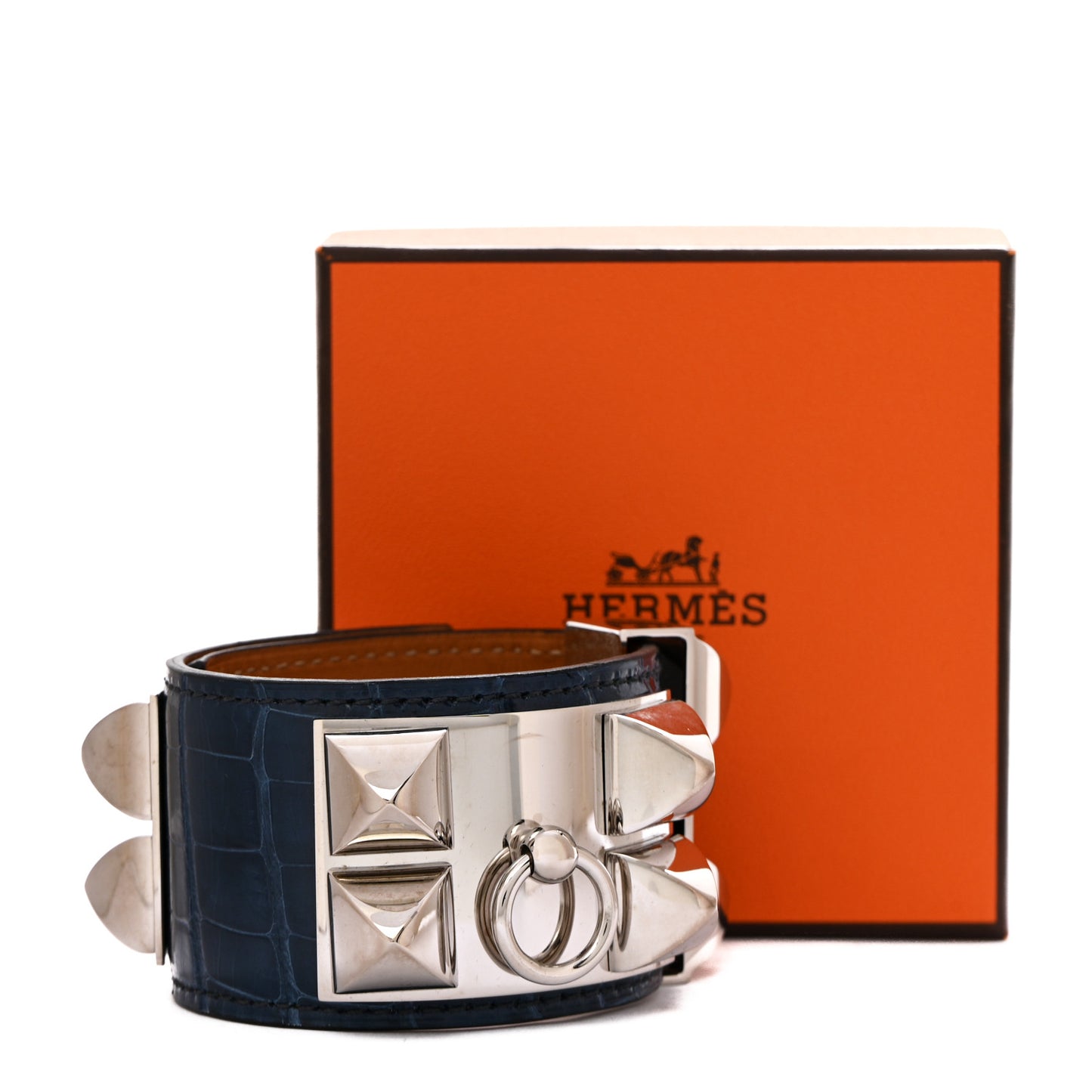 Shiny Alligator Collier De Chien CDC Bracelet S Bleu Roi