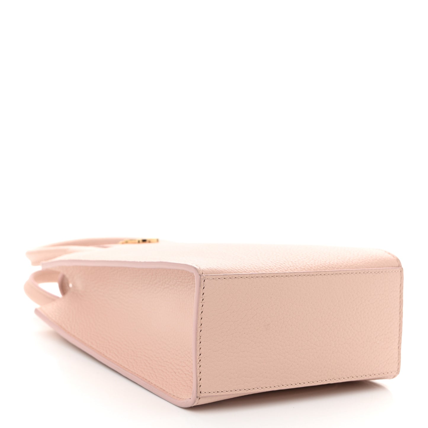 Grainy Calfskin Micro Frances Tote Dusky Pink