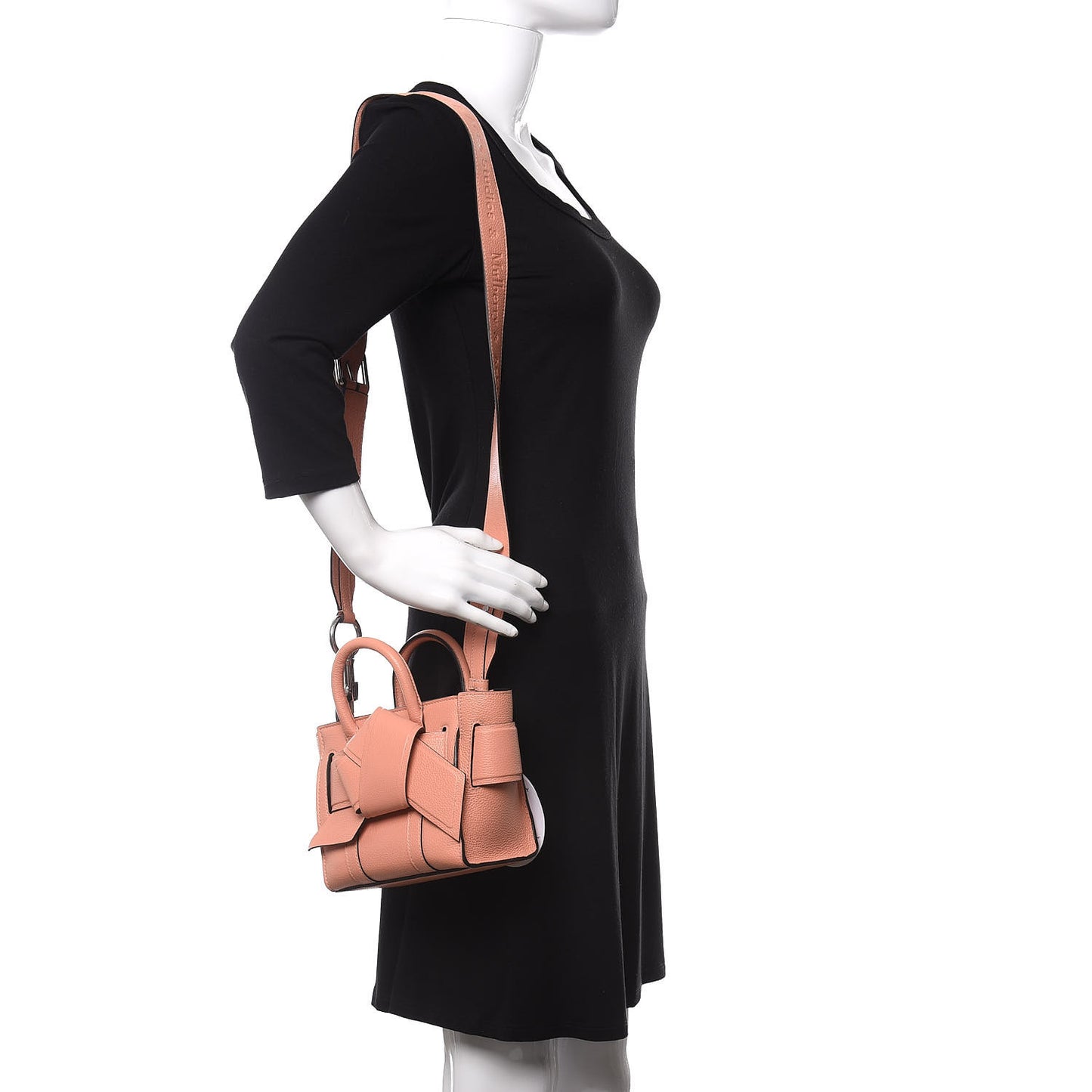 x ACNE STUDIOS Grained Calfskin Musubi Bayswater Satchel Pink