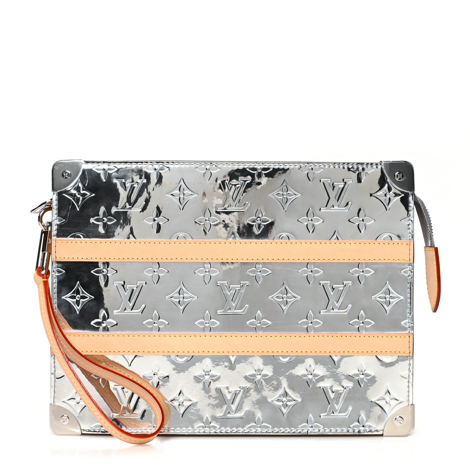 Louis Vuitton Monogram Mirror Trunk Pouch Silver 1 of 9