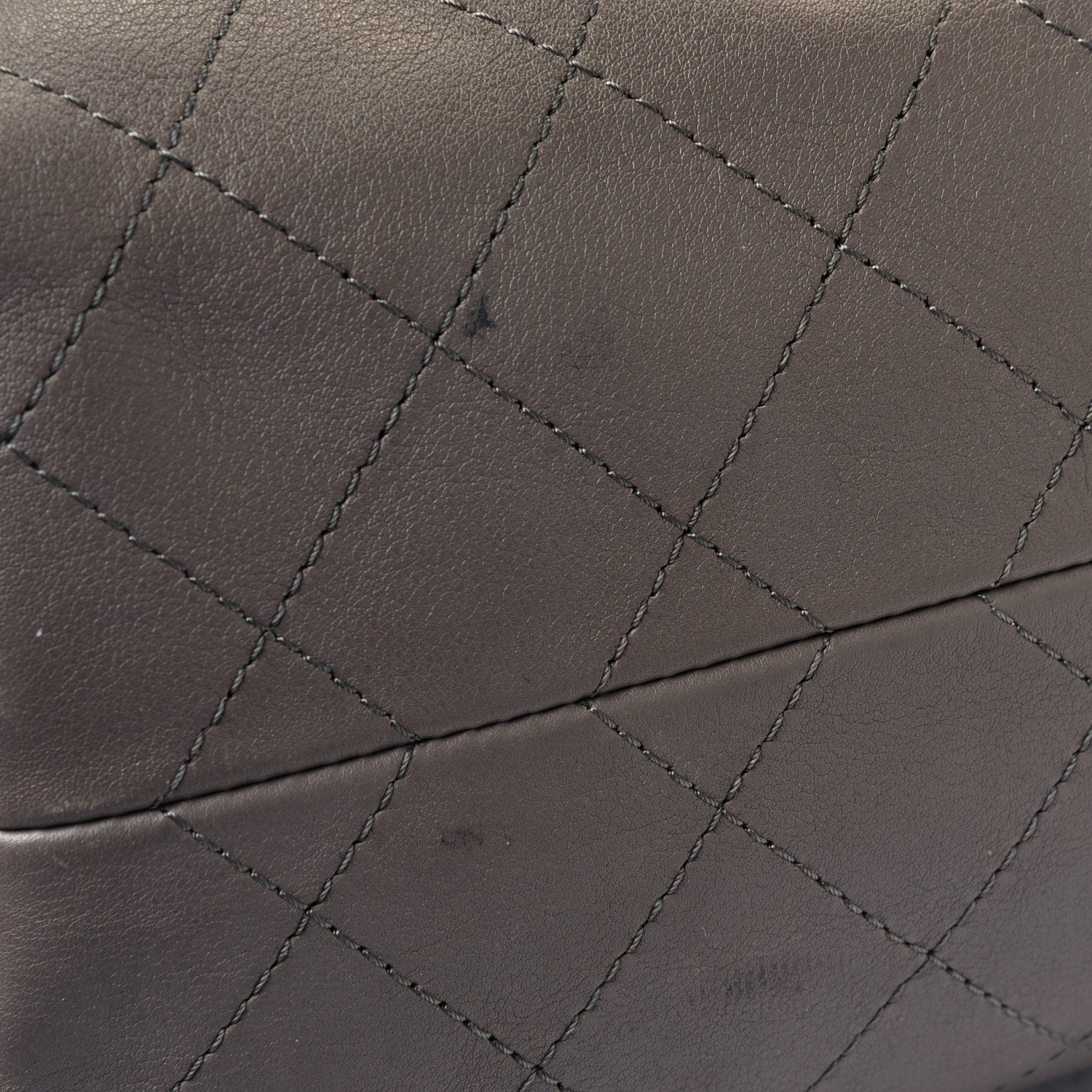 Chanel Calfskin Stitched Large Hobo Grey 6 of 8