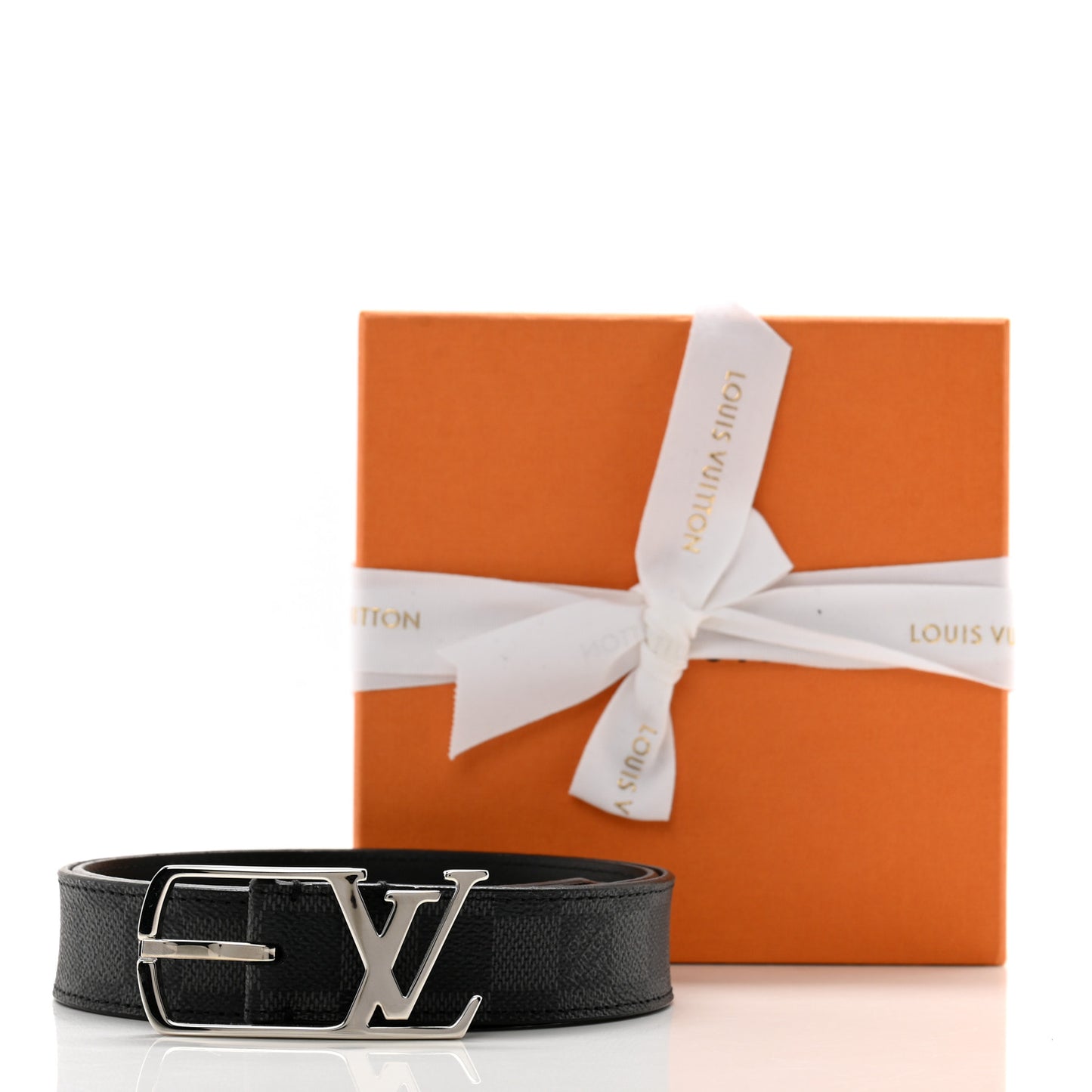 Damier Graphite 40mm LV Initiales Belt 85 34