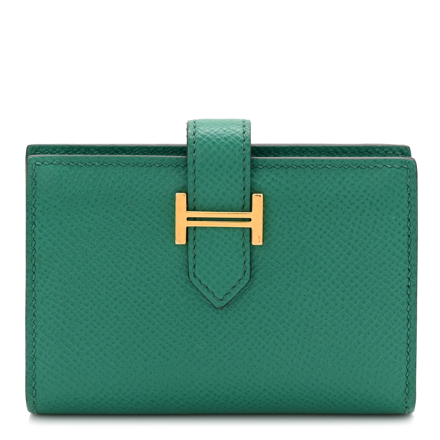 Hermes Epsom Bearn Card Holder Wallet Vert Jade 1770667 – FASHIONPHILE