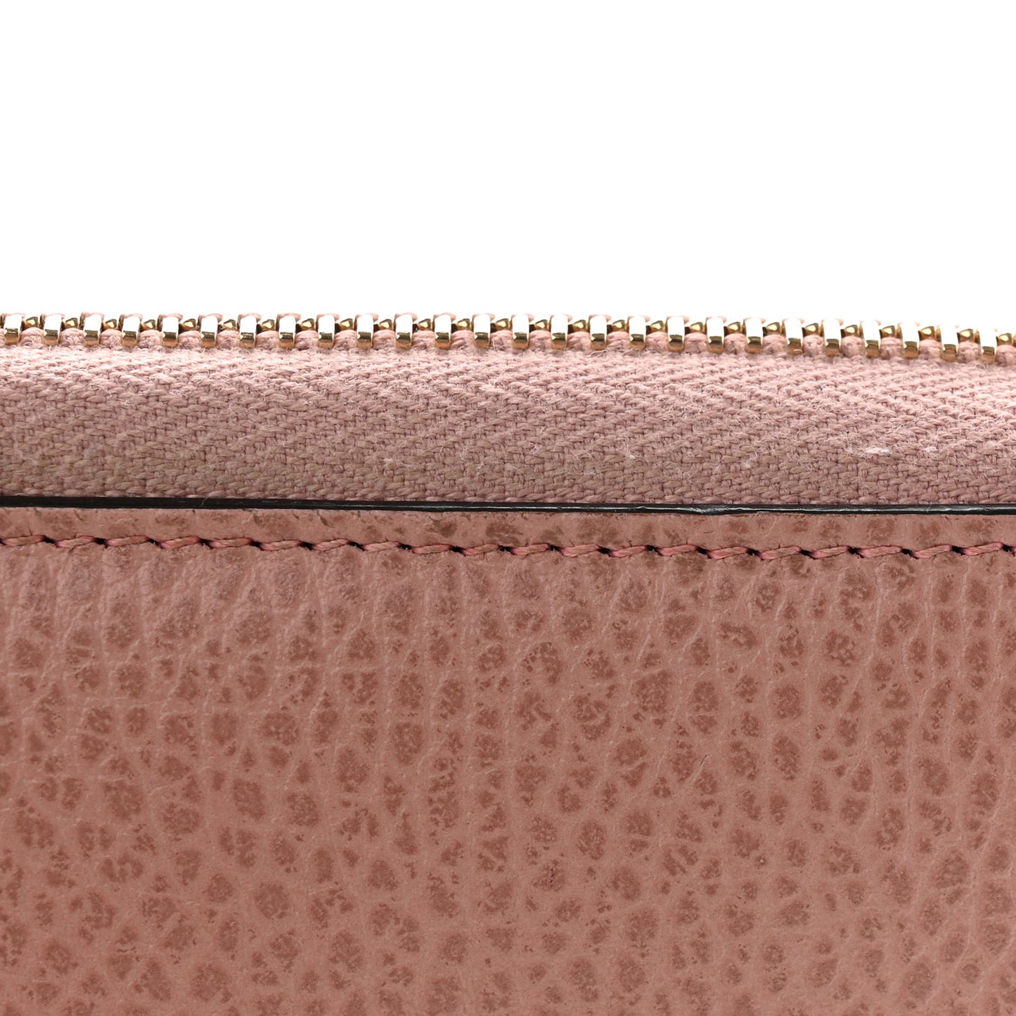 Dollar Calfskin Medium GG Zip Around Wallet Soft Pink