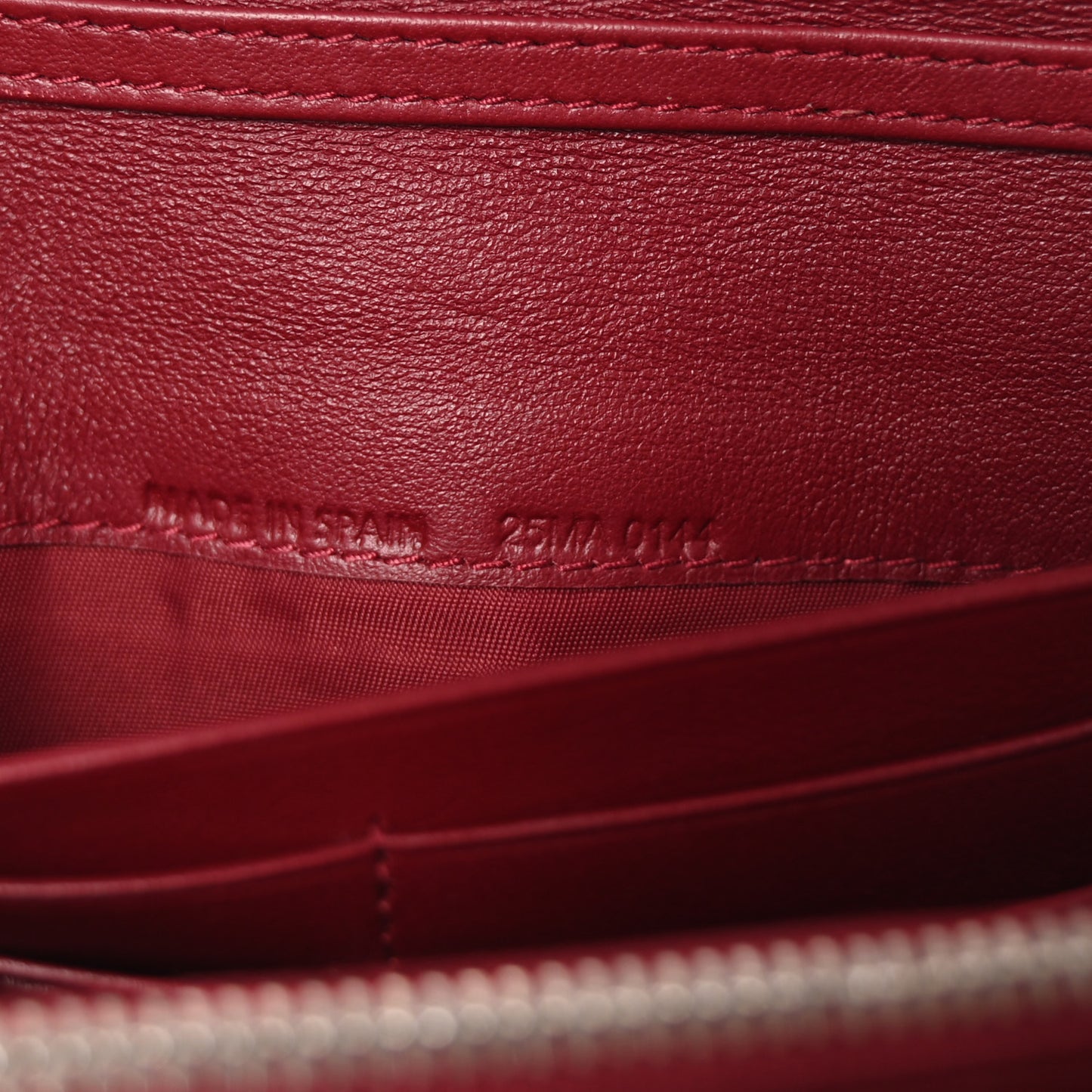 Patent Cannage Lady Dior Rendezvous Wallet On Chain Red