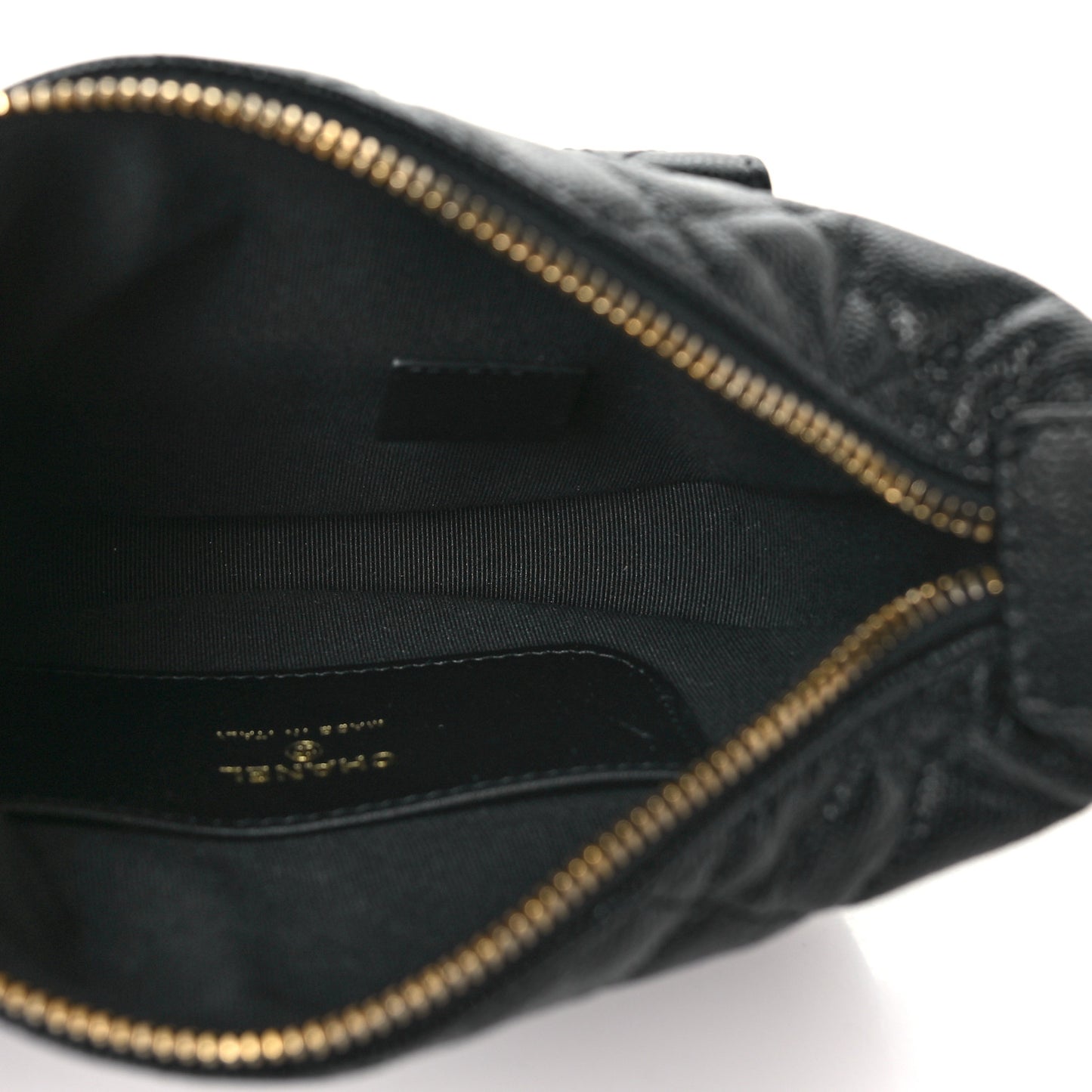 Caviar Quilted Polly Pocket Pouch Hobo Black