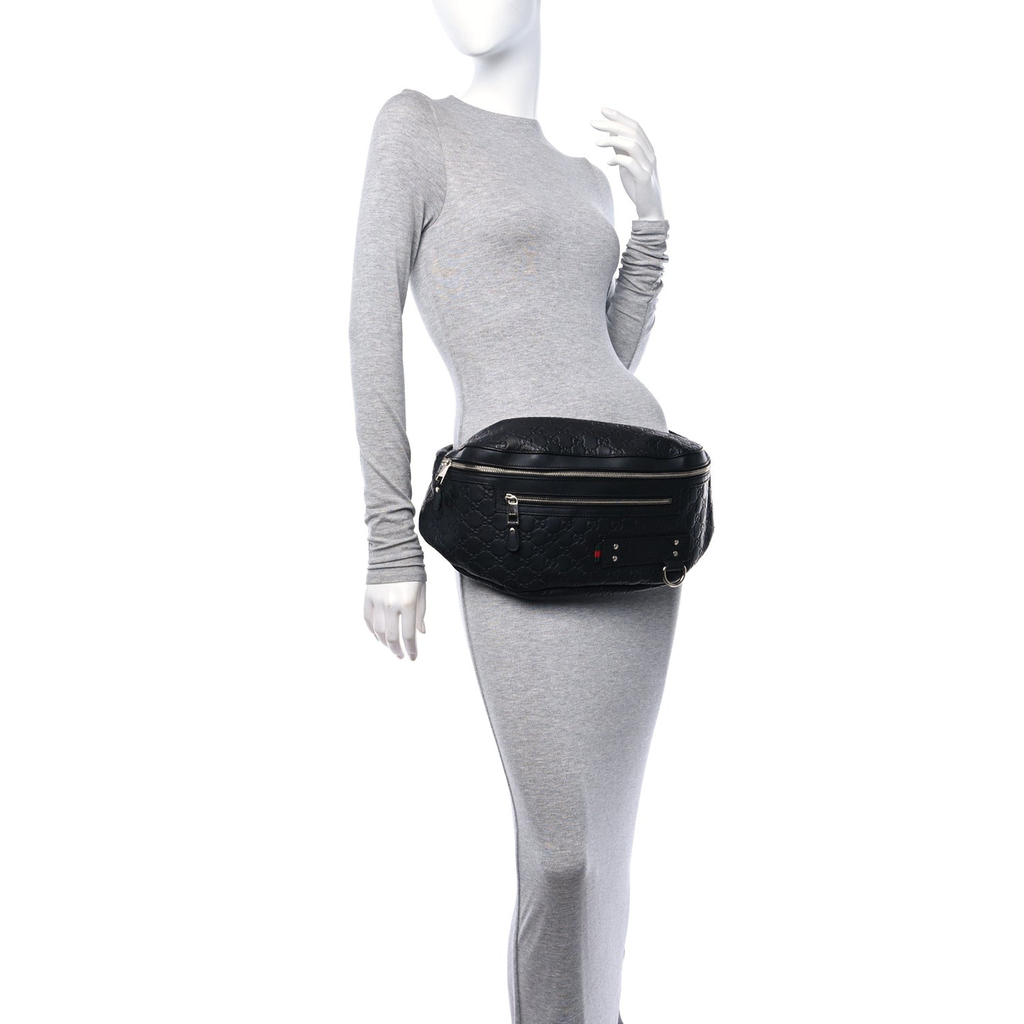 Guccissima Web Belt Bag Black