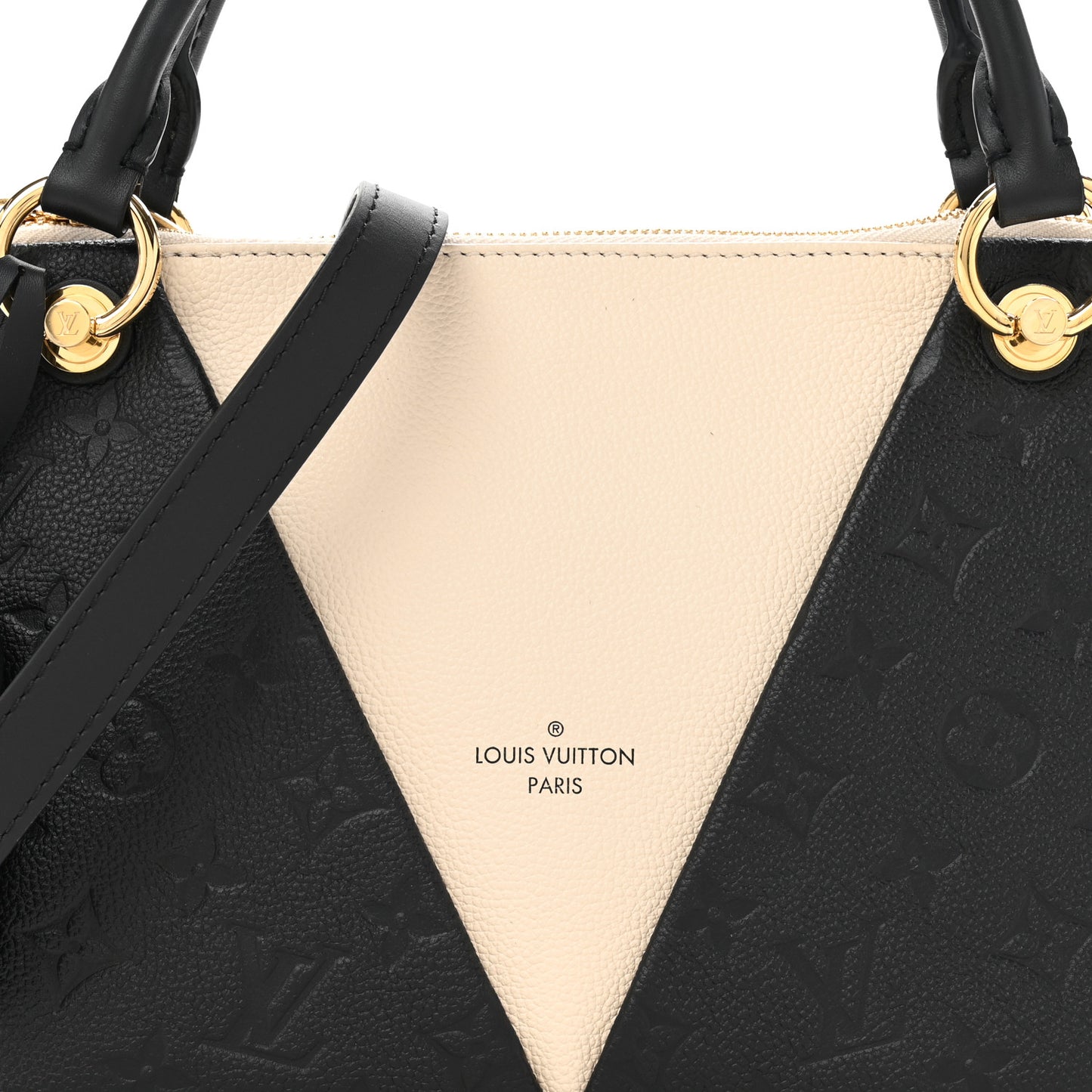 Empreinte V Tote BB Black Creme