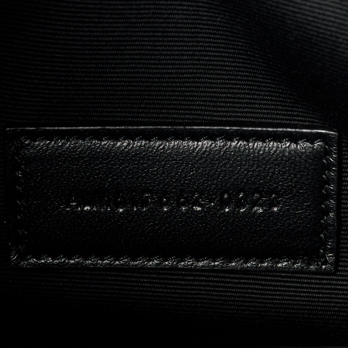 Grain De Poudre Matelasse Chevron Monogram Envelope Clutch Black