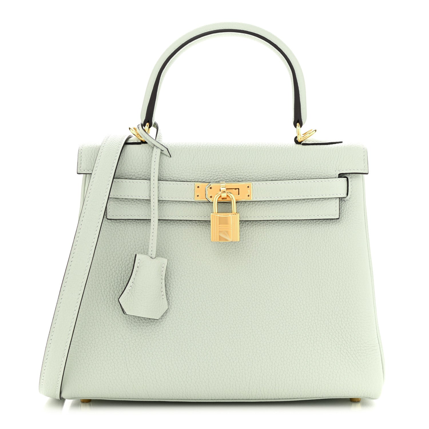 Hermes Togo Kelly Retourne 25 Gris Neve 1 of 11