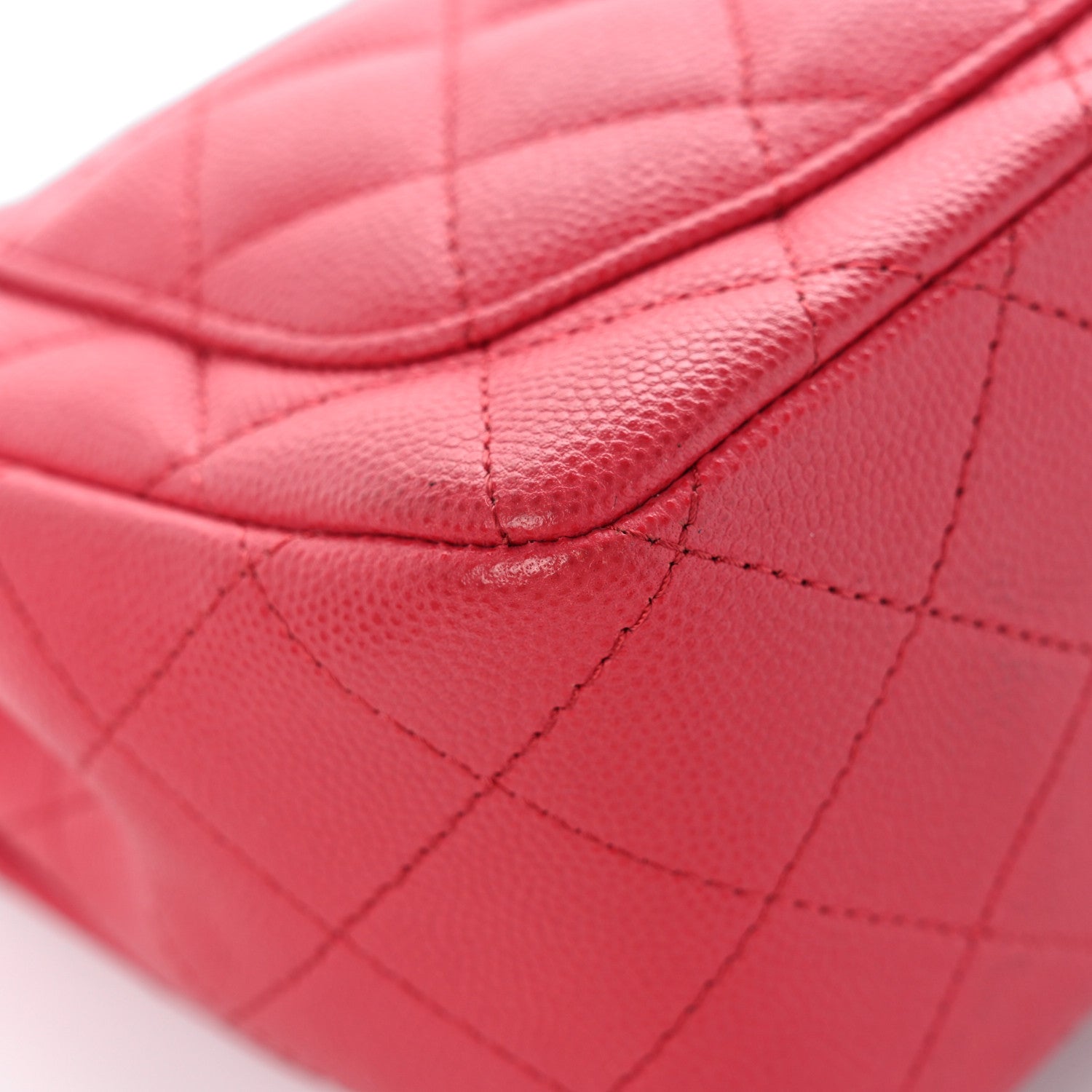 Chanel Caviar Quilted Mini Square Flap Pink 11 of 13