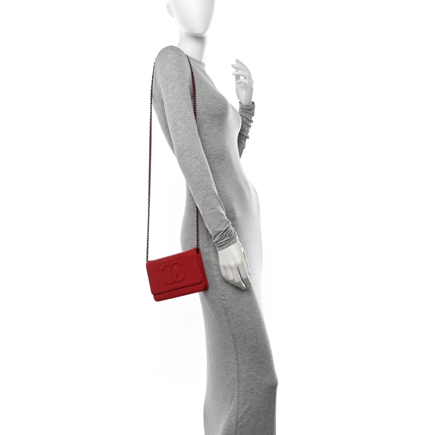 Caviar Timeless CC Wallet on Chain WOC Red
