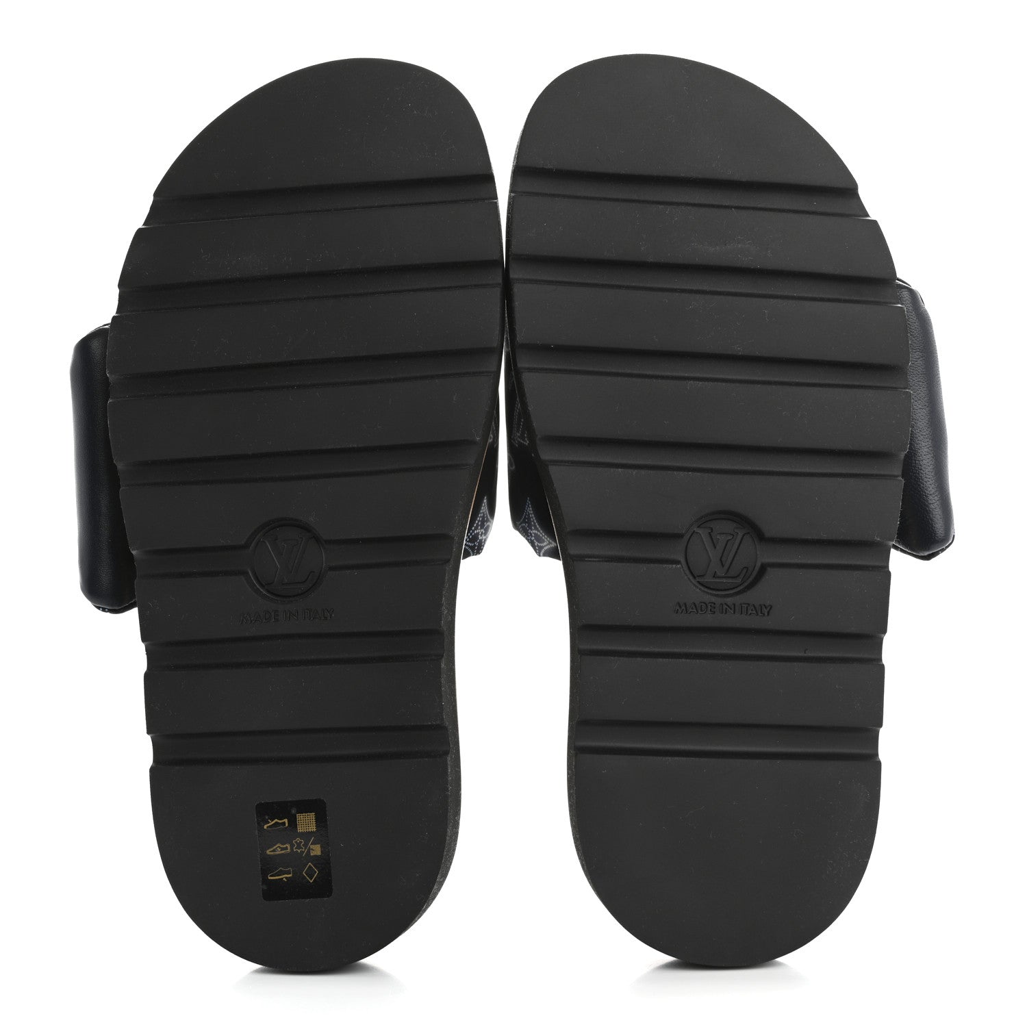 Louis Vuitton Nylon Monogram Womens Pool Pillow Comfort Mules 38 Navy Blue 6 of 9