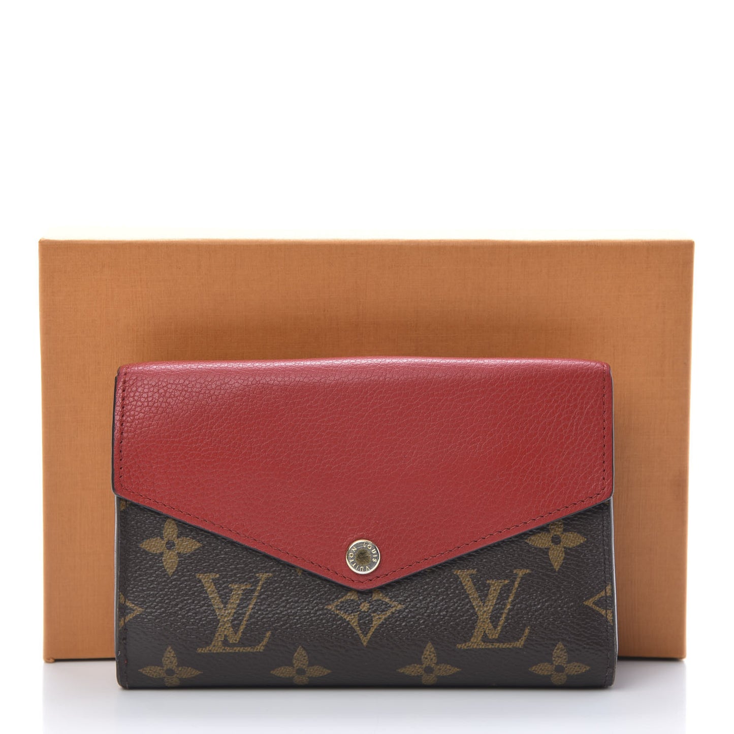Monogram Pallas Compact Wallet Cherry