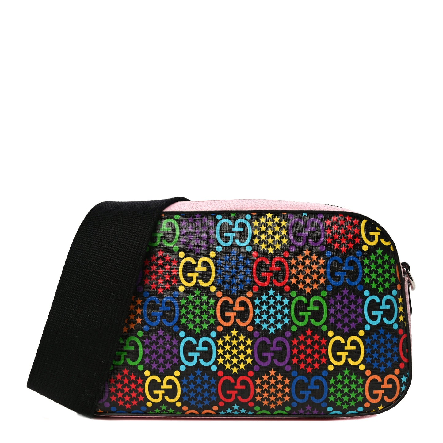 GG Supreme Monogram Psychedelic Camera Bag Pink