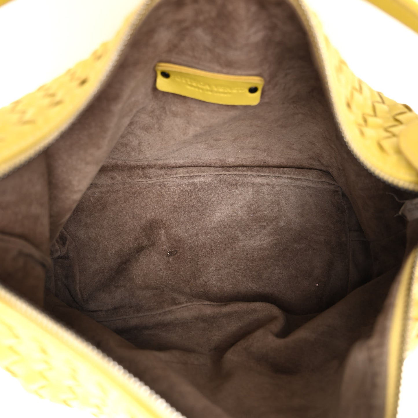 Nappa Intrecciato Small Shoulder Bag Chartreuse