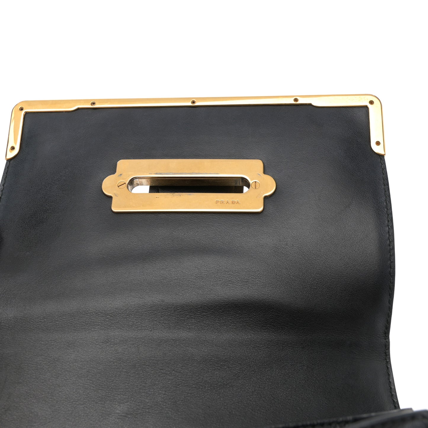 City Calf Saffiano Cahier Bag Black
