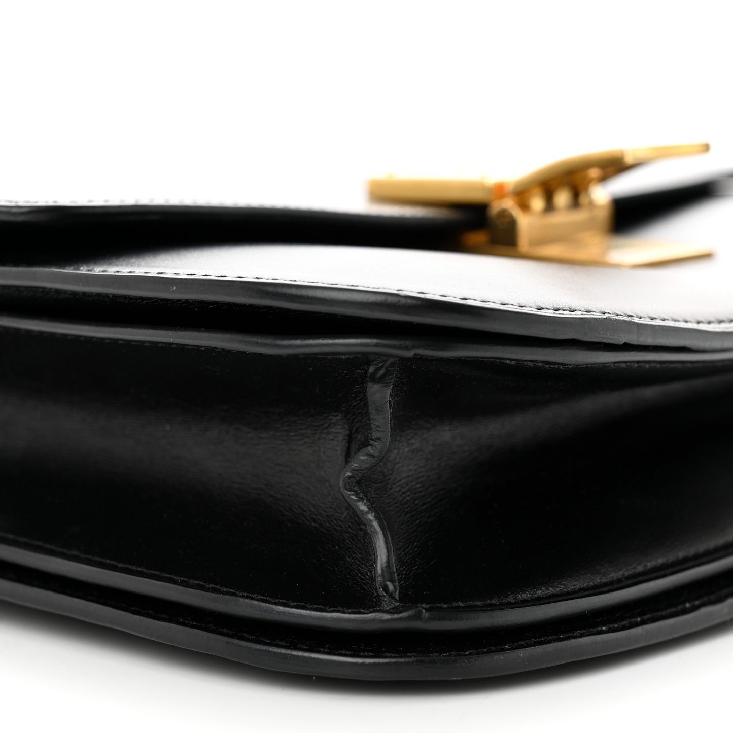 Box Calfskin Medium Classic Box Flap Bag Black