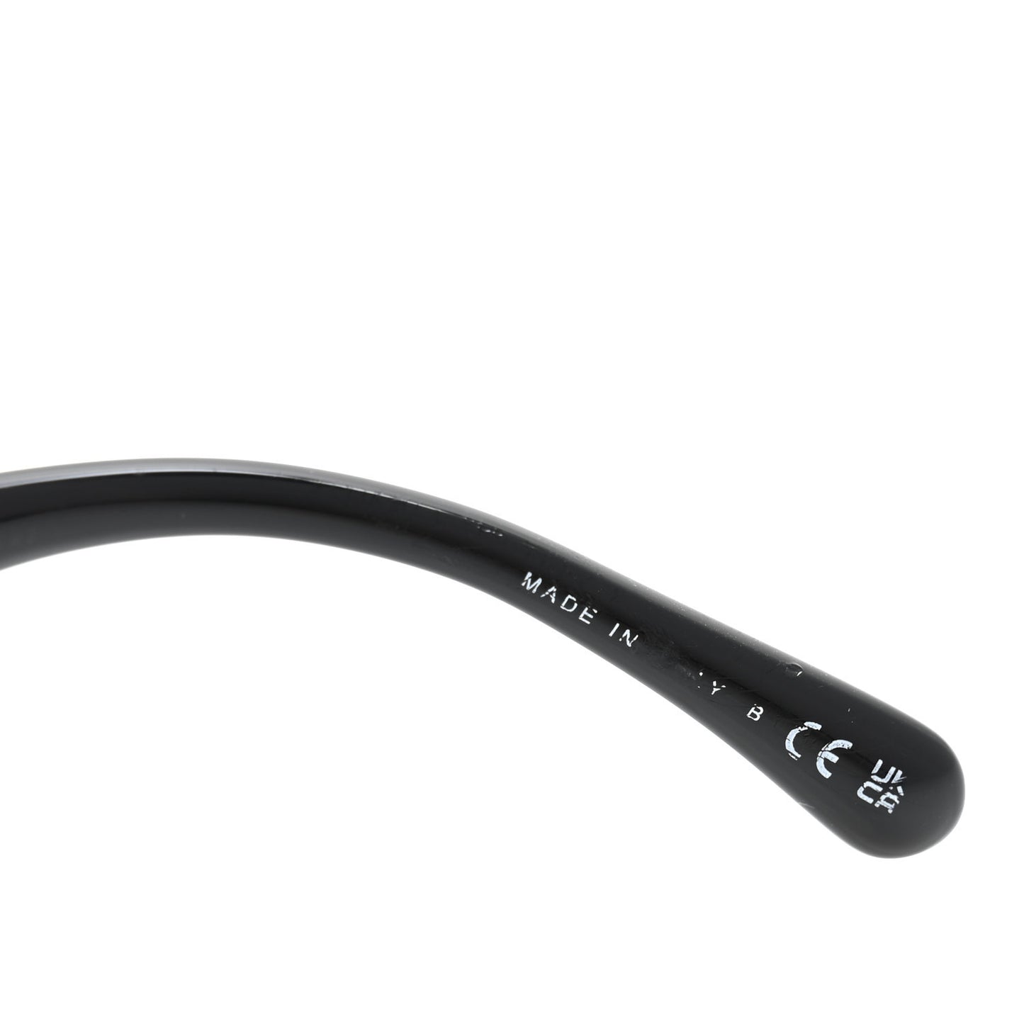 Acetate Strass Square Sunglasses 5422-B-A Black White