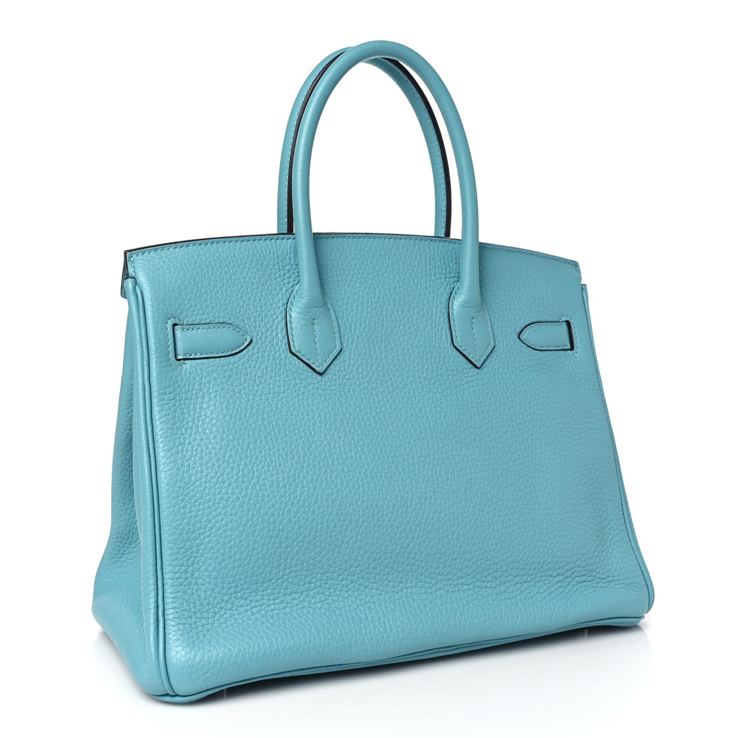 Taurillon Clemence Birkin 30 Bleu Atoll