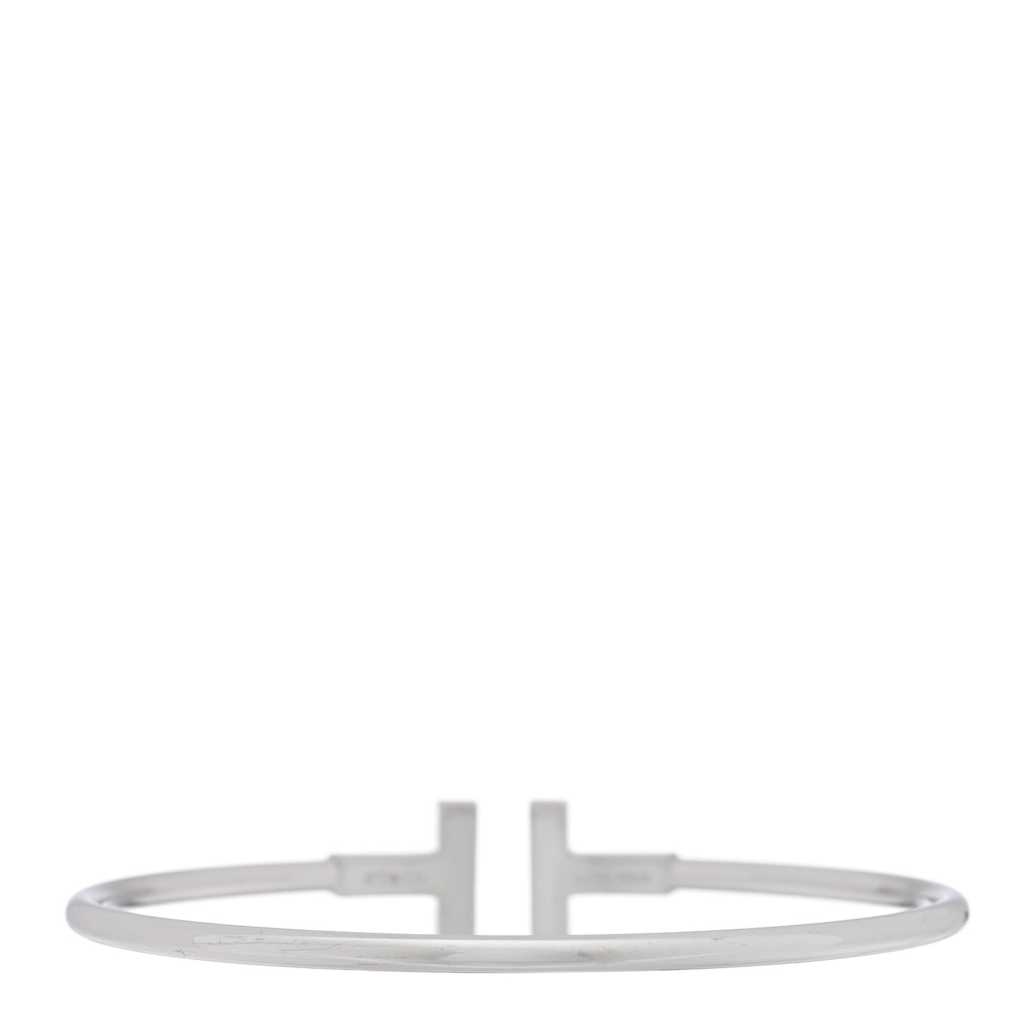 18K White Gold Black Onyx T Wire Bracelet