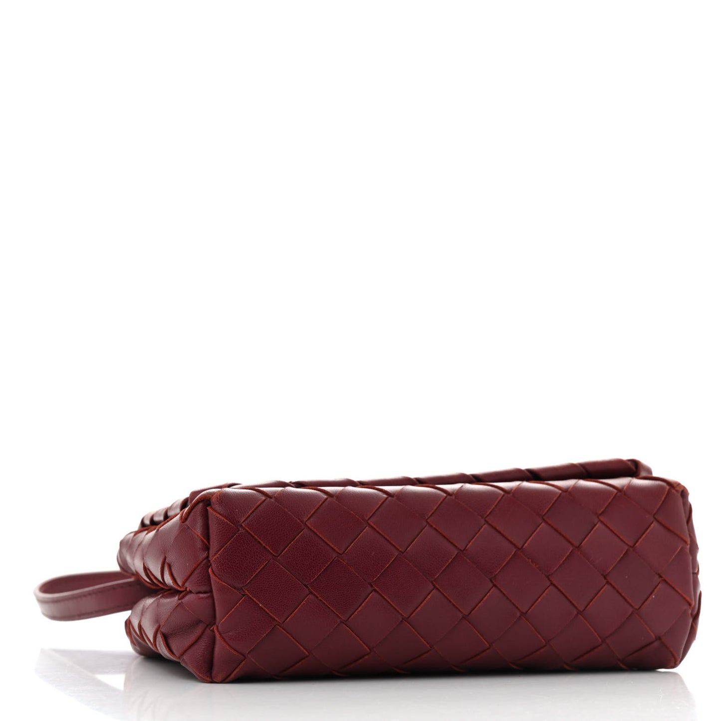 Nappa Intrecciato Mini Crossbody Barolo