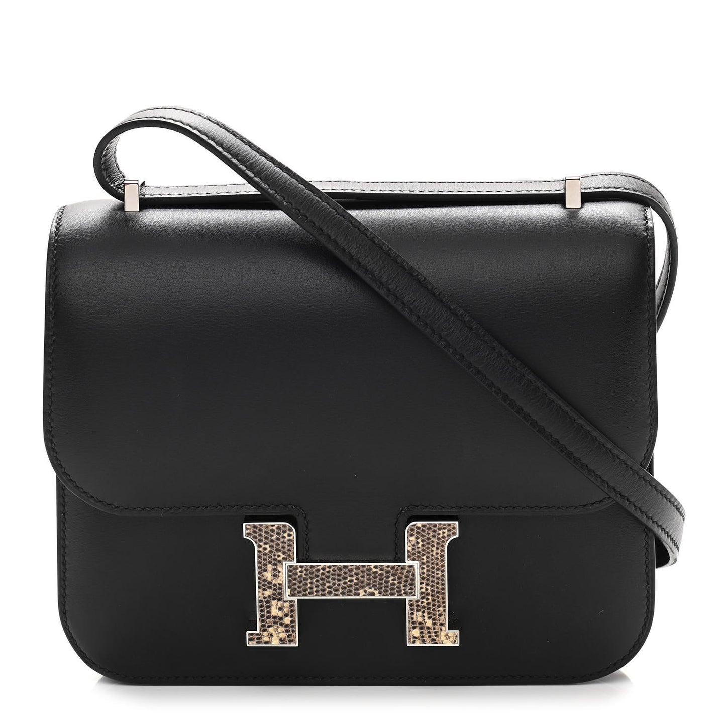Veau Monsieur Lizard Constance 18 Black Ombre